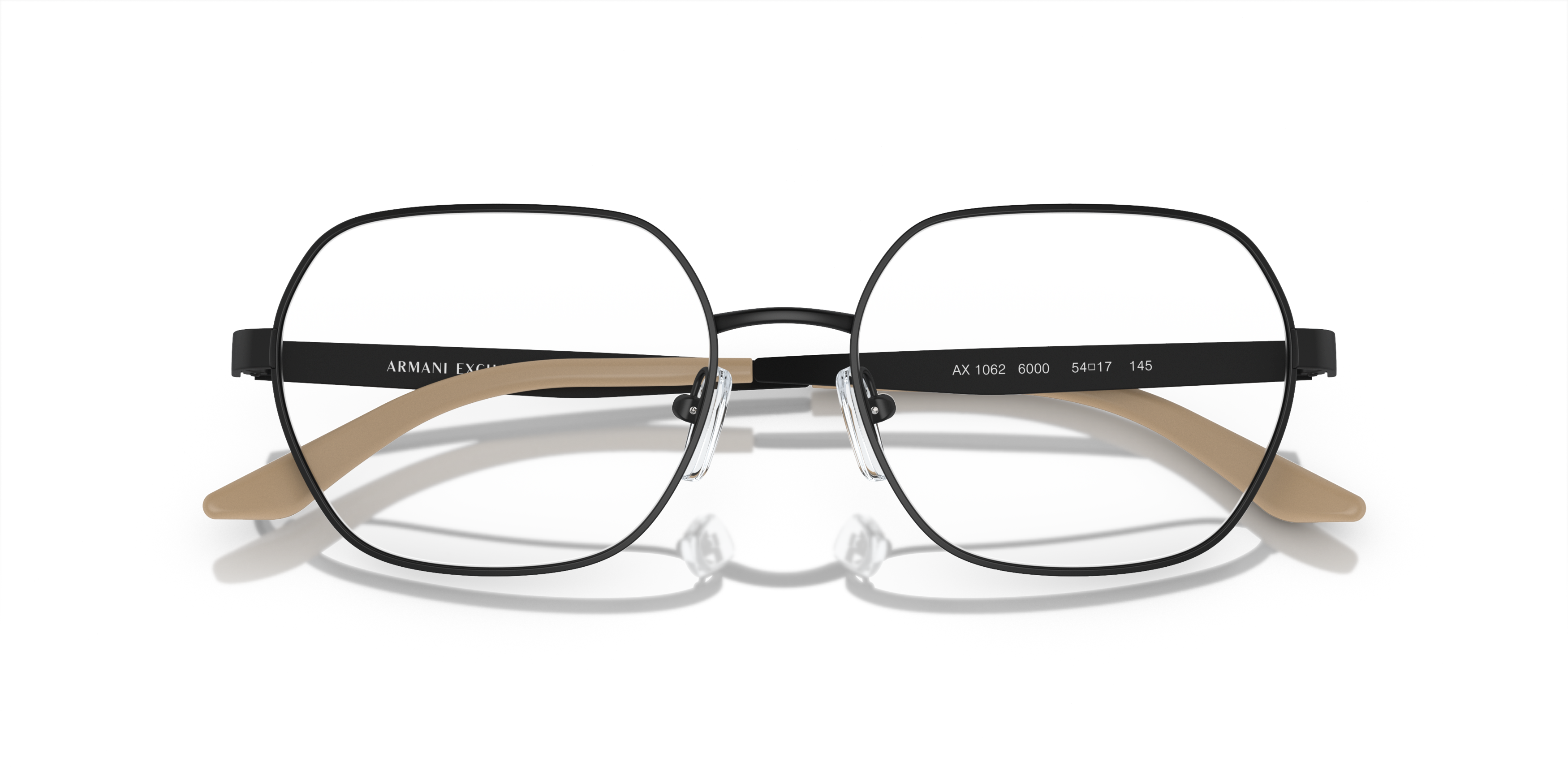 Folded Armani Exchange AX1062 Glasses Transparent / Black