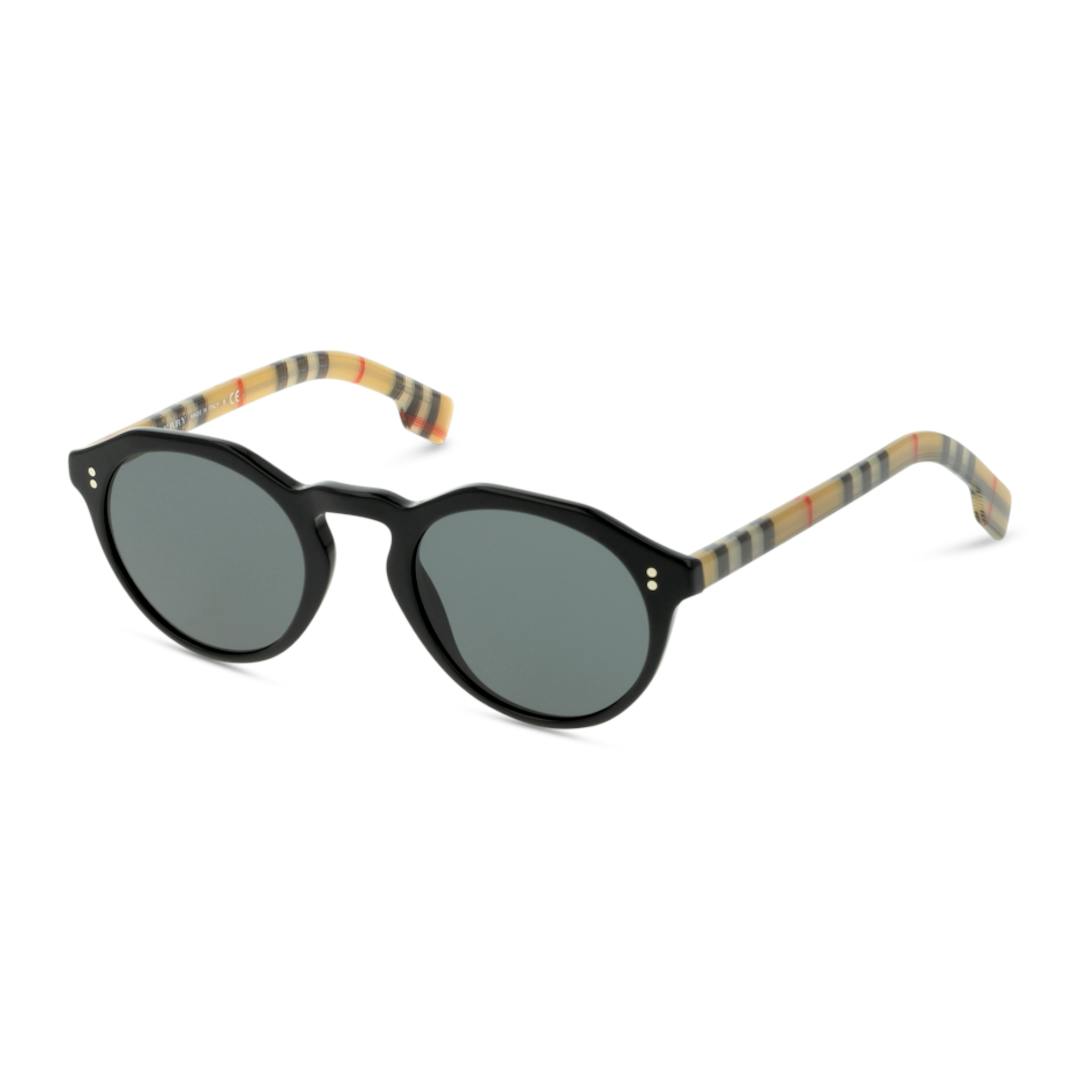 Burberry BE4280 Lunettes de Soleil Homme - Ronde Noir