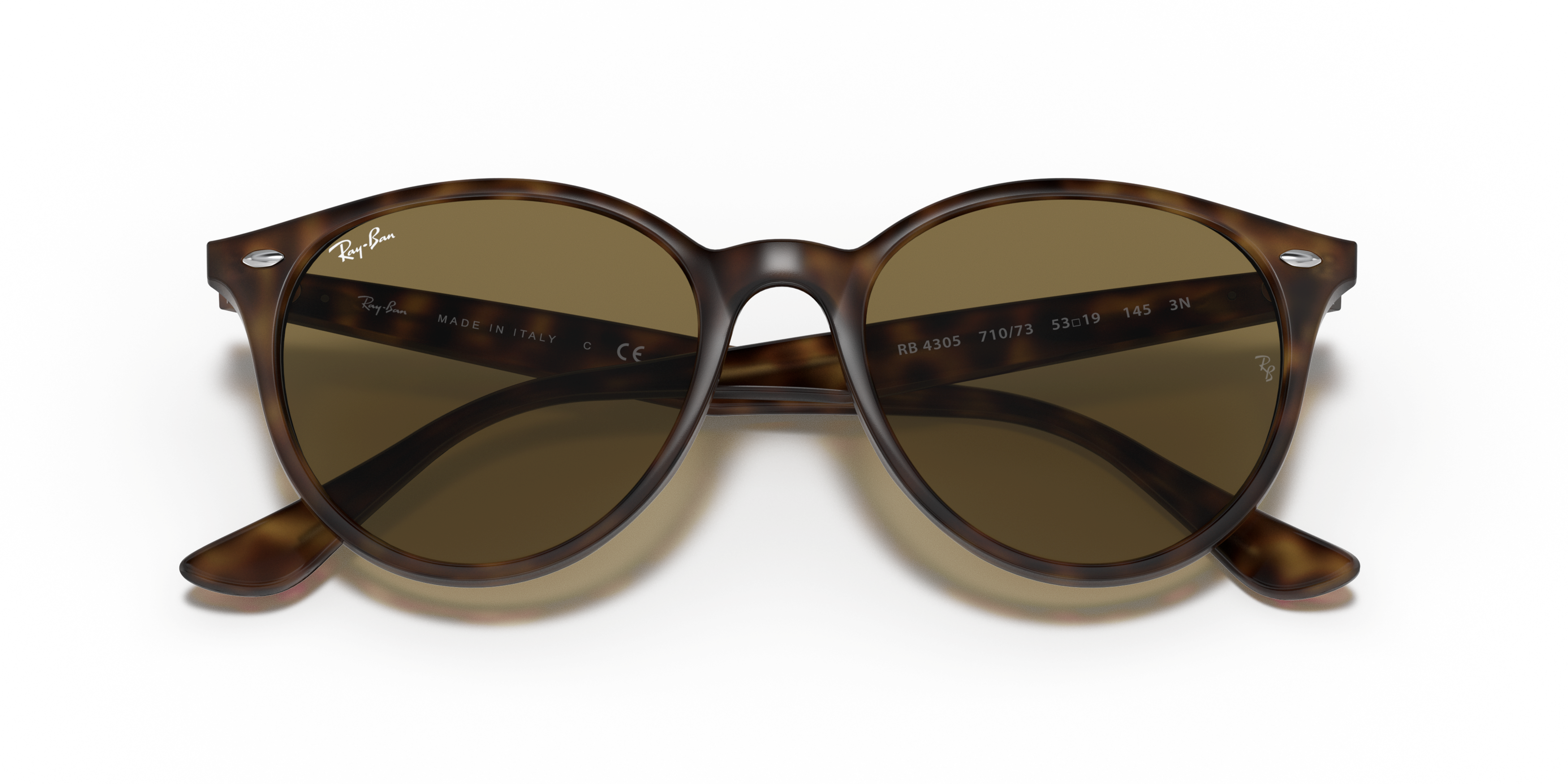 Folded Ray-Ban RB 4305 (710/73) Sunglasses Brown / Tortoise Shell