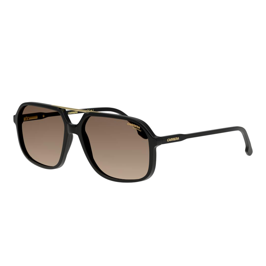 Carrera 229/S Lunettes de Soleil - Pilote Noir Marron - Possibilité de verres correcteurs - Adaptabl