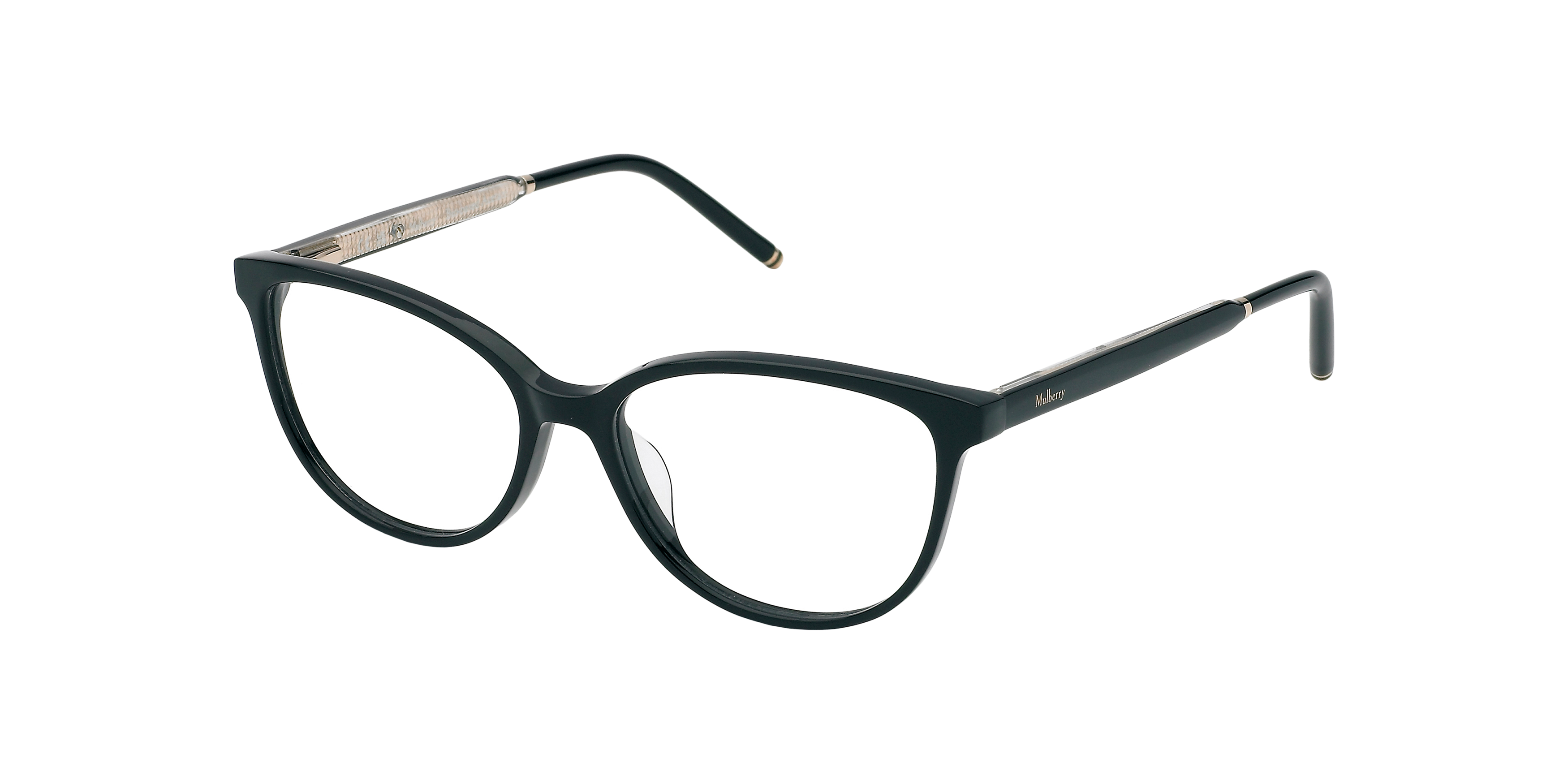 Front Mulberry VML 205 (0BLK) Glasses Transparent / Black
