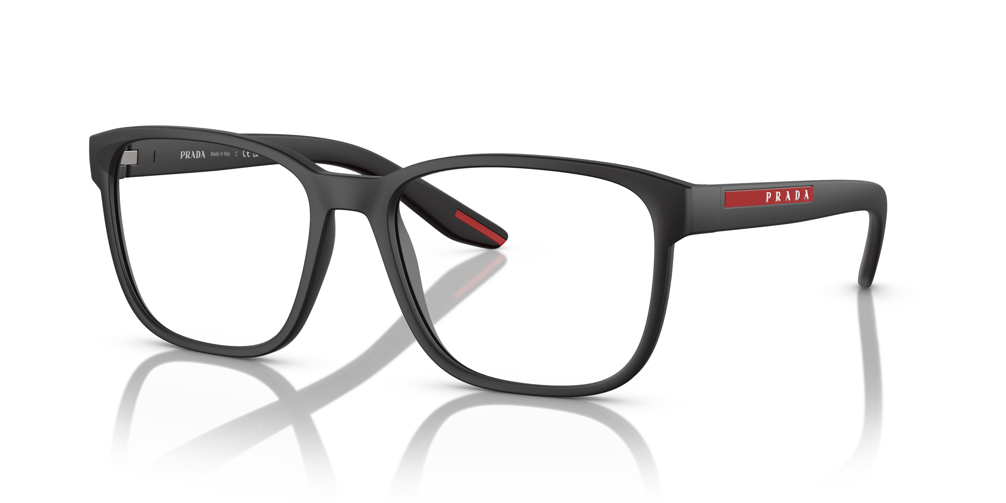 Angle_Left01 Prada Linea Rossa PS 06PV Glasses Transparent / Black