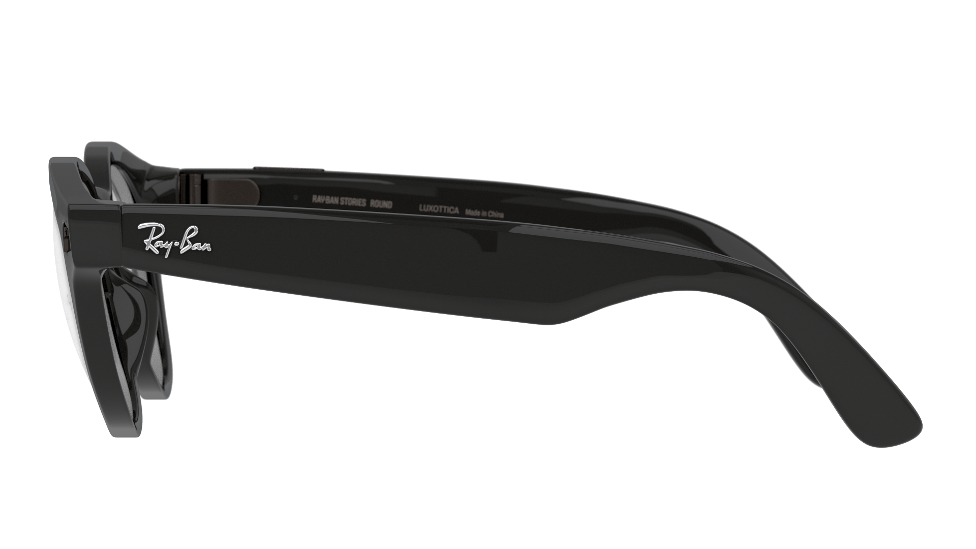 Angle_Left02 Ray-Ban Stories ROUND 0RW4003 601/M4 Marrone / Nero