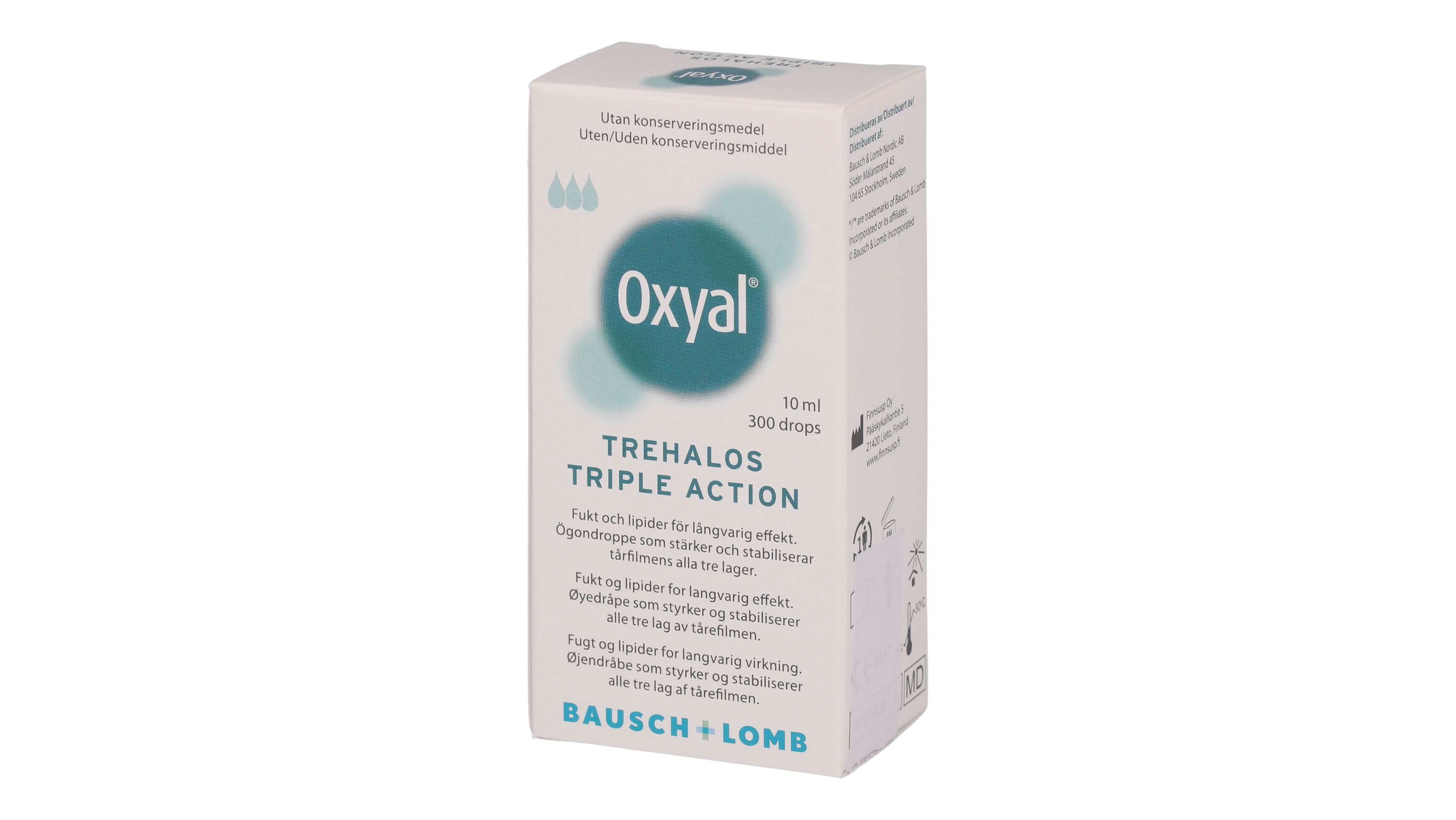 Angle_Left01 Oxyal Oxyal trehalos triple action Ögondroppar 10ml