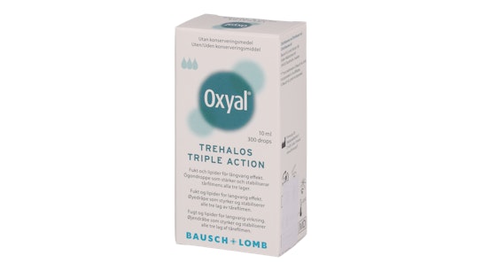 Oxyal Oxyal trehalos triple action Øjendråber 10ml