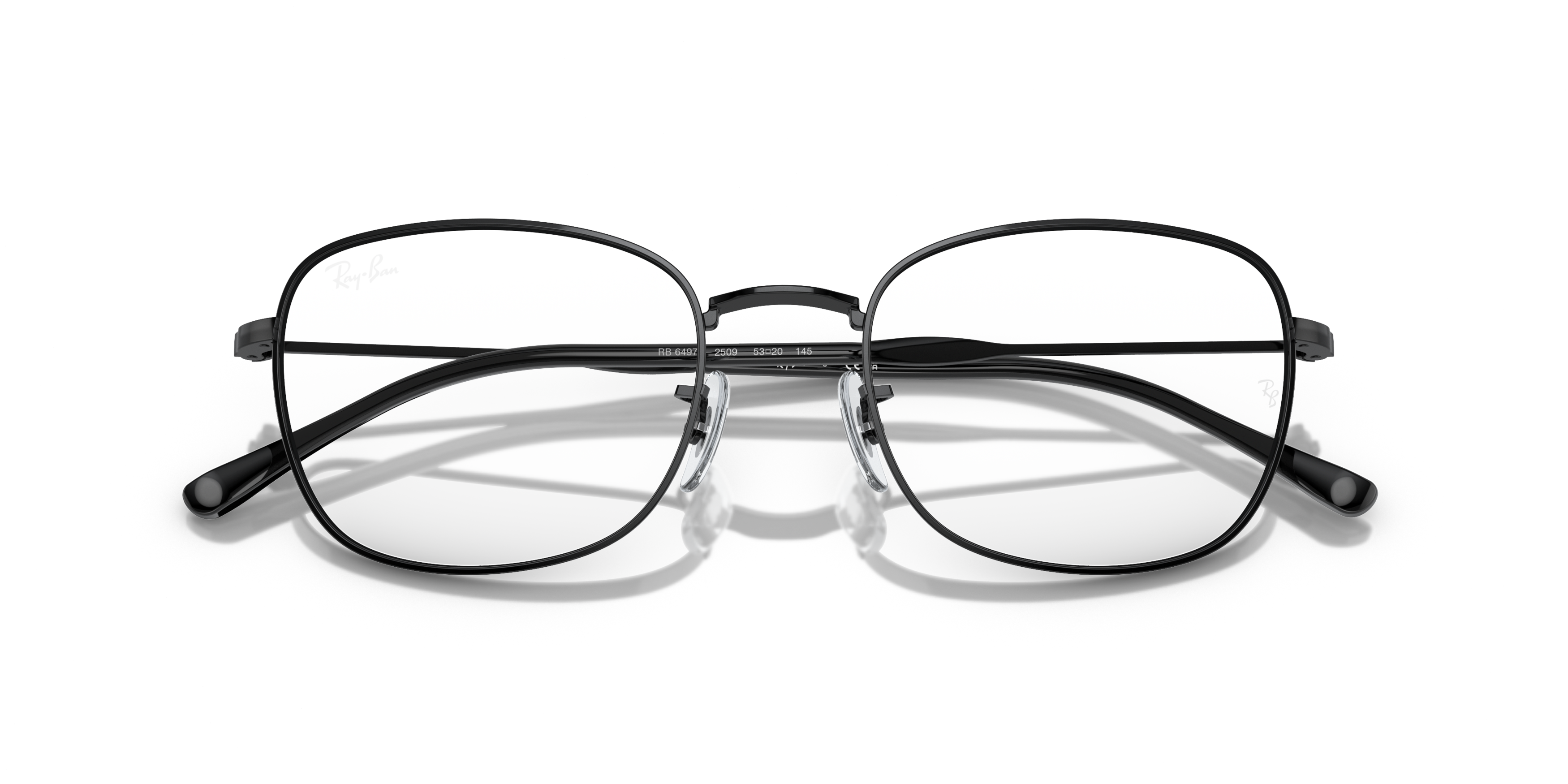 Folded Ray-Ban RX 6497 Glasses Transparent / Black