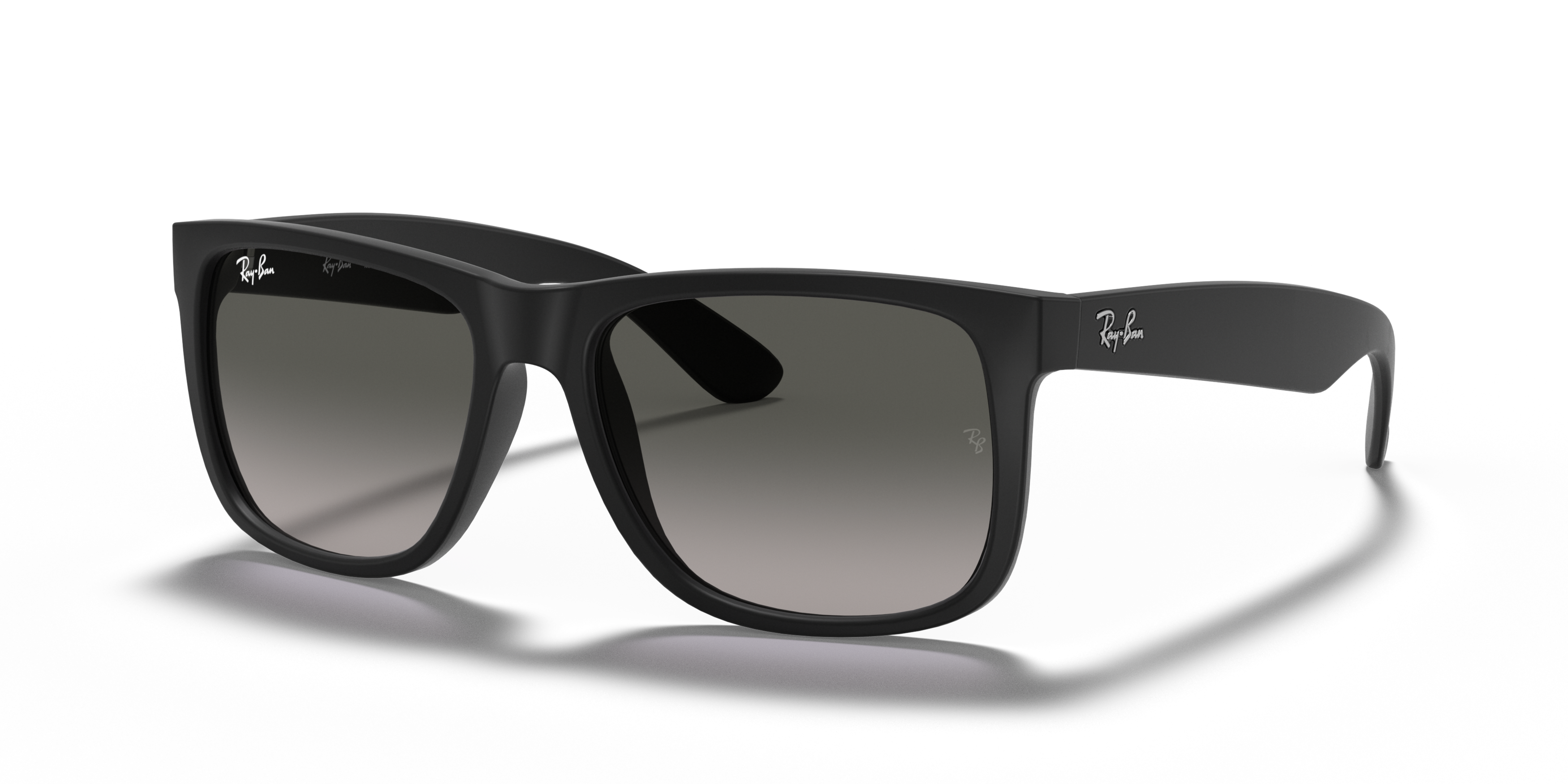 Angle_Left01 Ray-Ban Justin RB 4165 (601/8G) Sunglasses Grey / Black