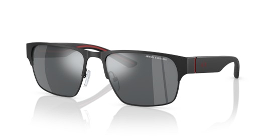 Armani Exchange AX 2046S (60006G) Sunglasses Silver / Black