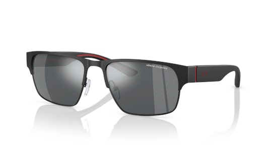 Armani Exchange AX 2046S (60006G) Sunglasses Silver / Black