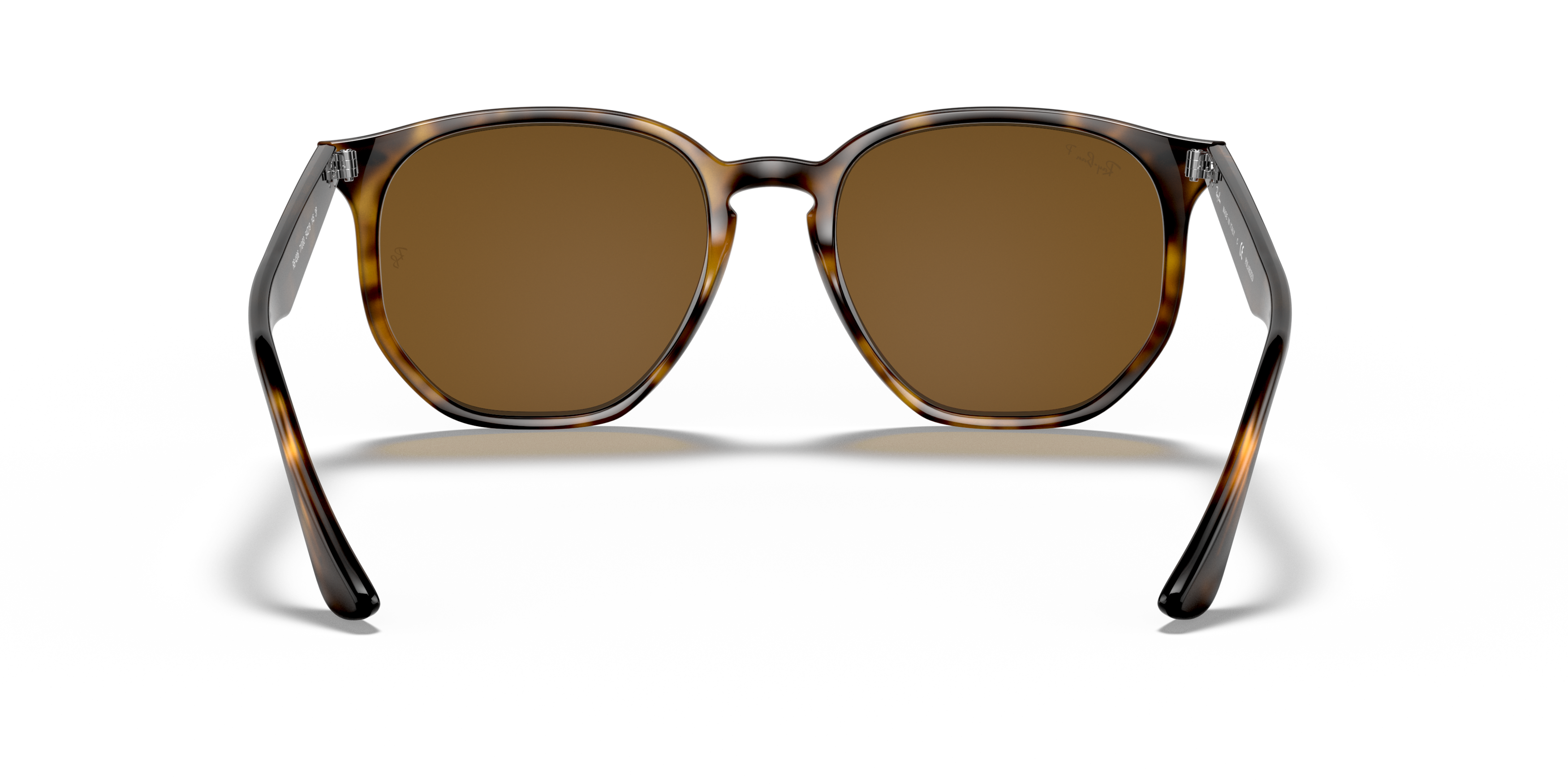Detail02 Ray-Ban RB 4306 (710/83) Sunglasses Brown / Transparent, Tortoise Shell