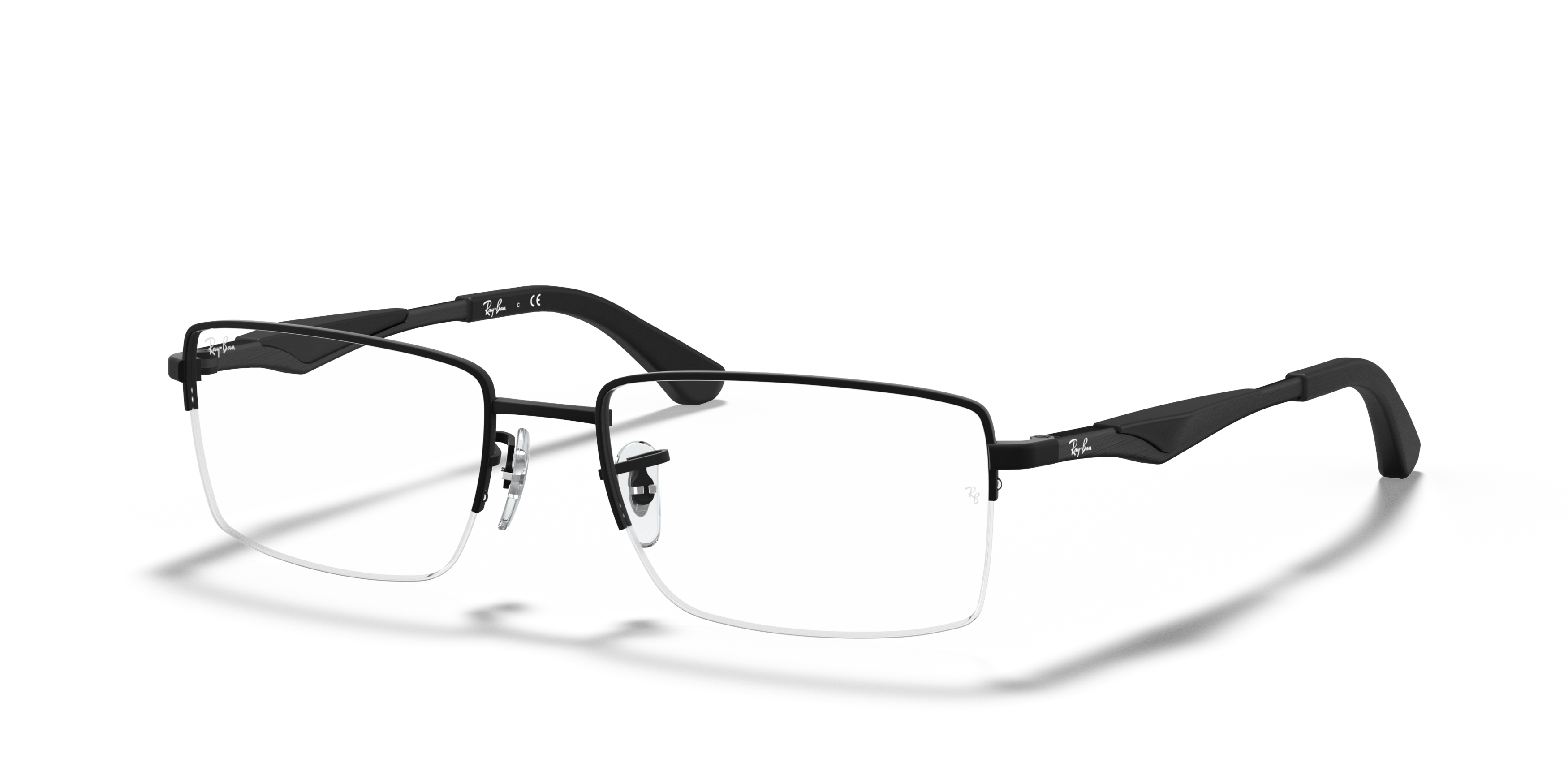 Angle_Left01 Ray-Ban RX 6285 (2503) Glasses Transparent / Black
