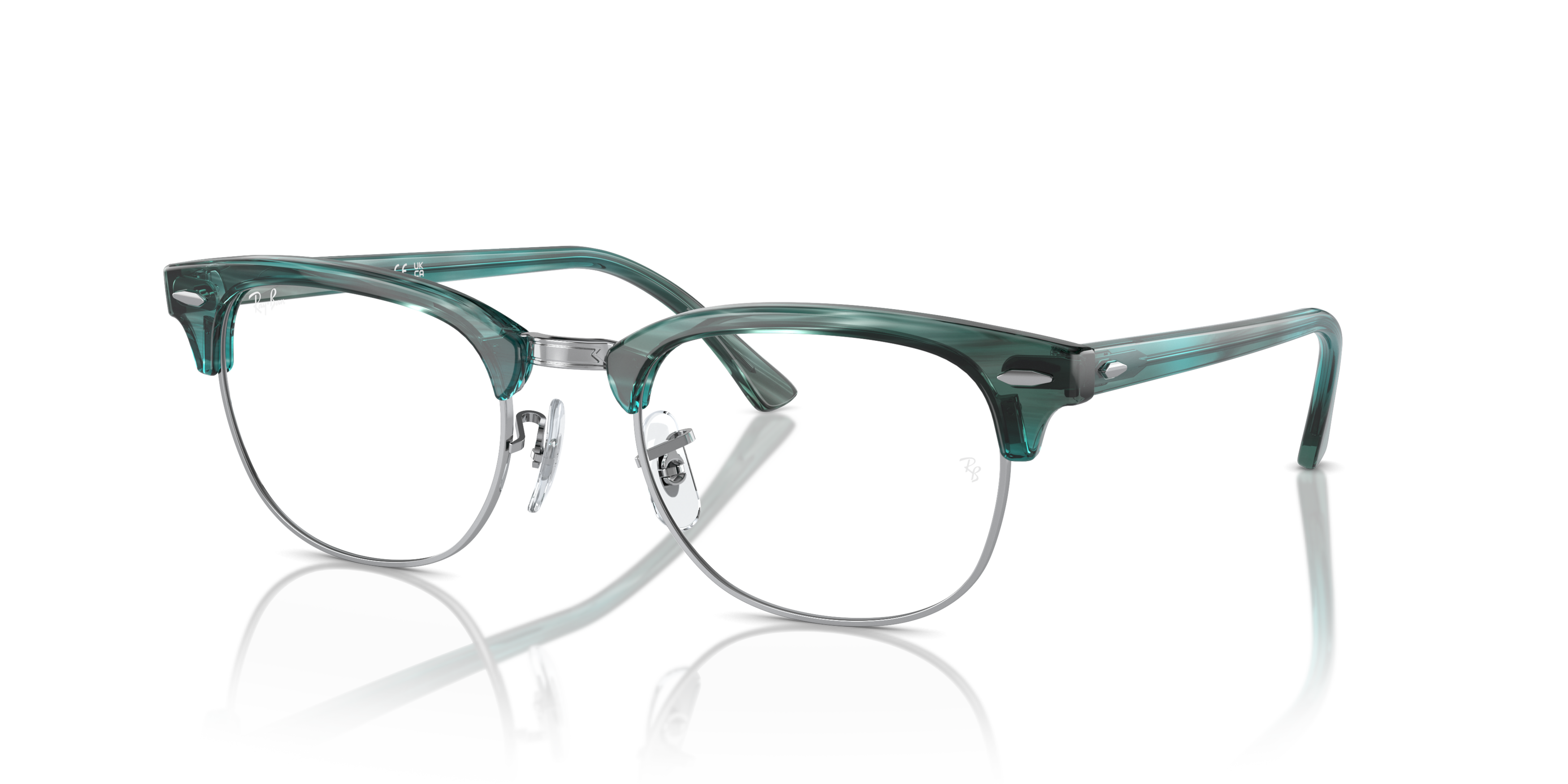 Angle_Left01 Ray-Ban RX5154 8377 Groen, Zilver