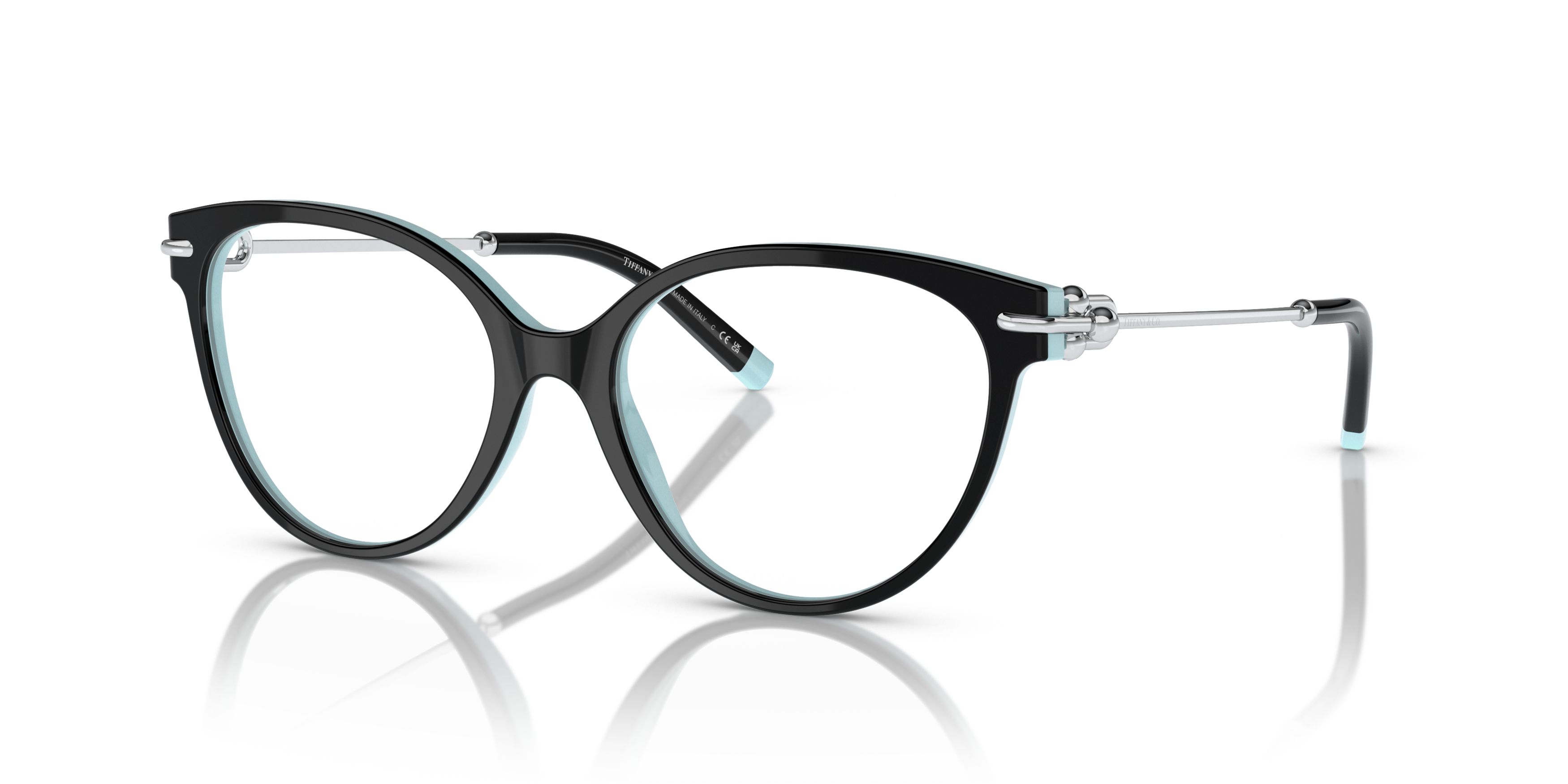 Angle_Left01 Tiffany & Co TF 2217 Glasses Transparent / Black