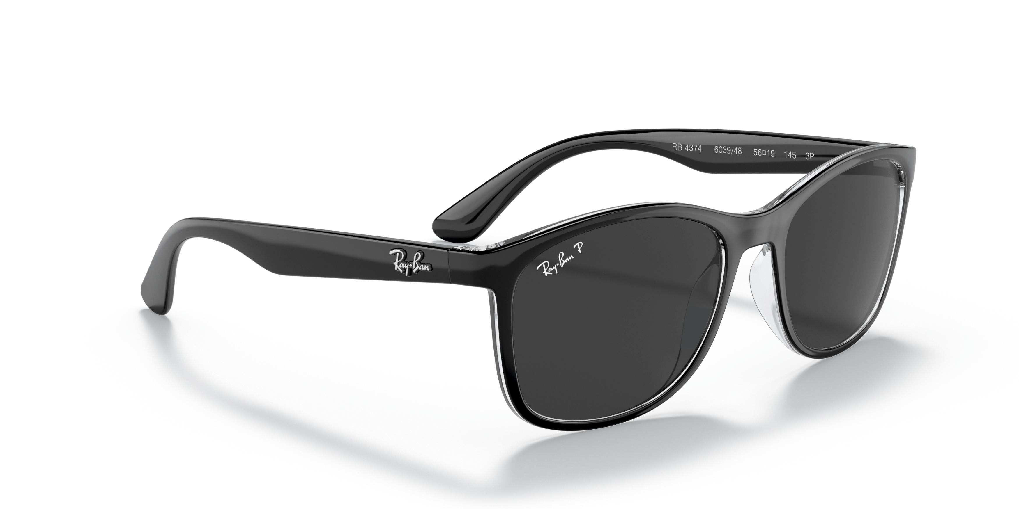 Angle_Right01 Ray-Ban 0RB4374 603948 Gris / Negro