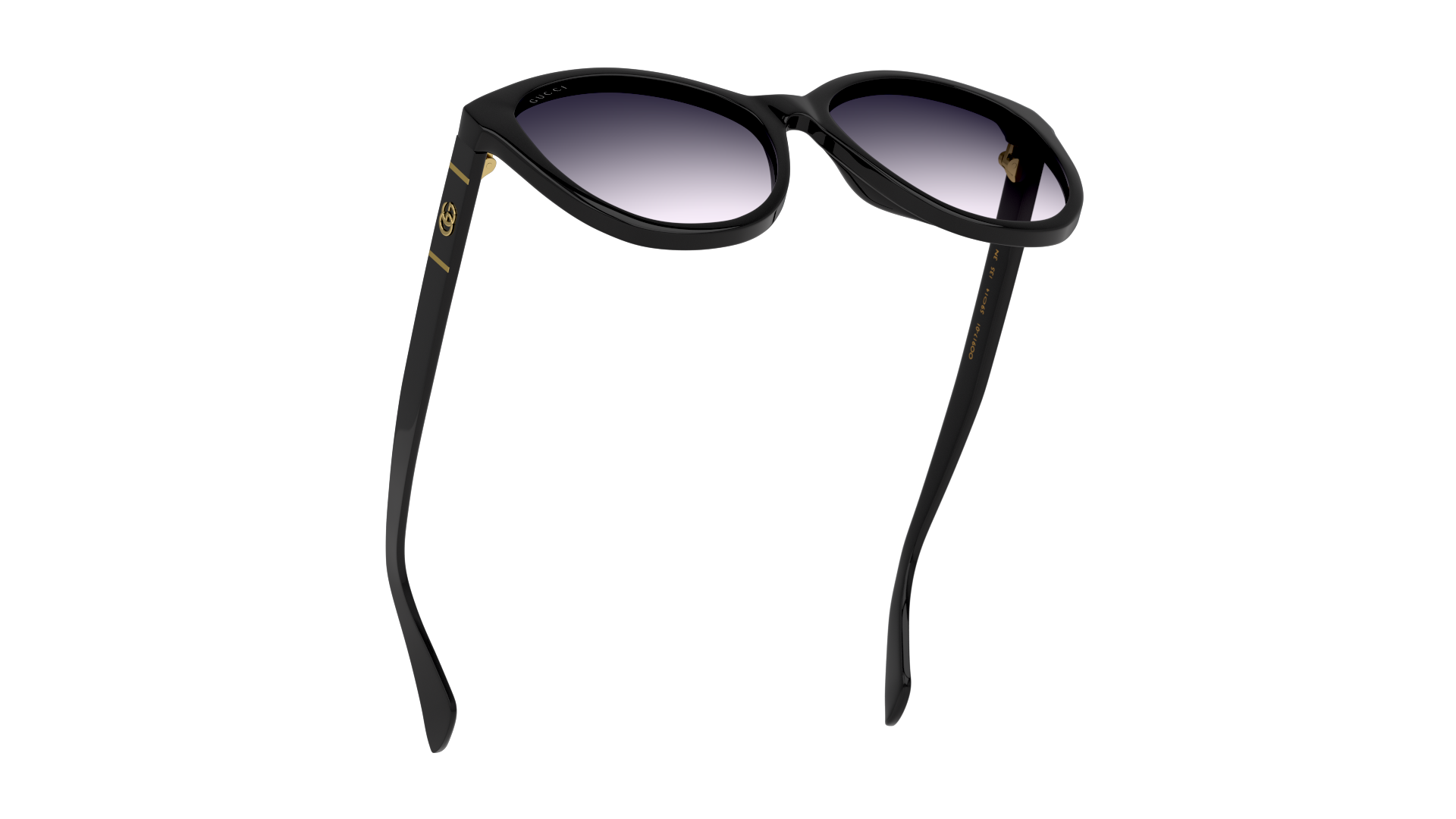 Bottom_Up Gucci GG 0631S (001) Sunglasses Grey / Black