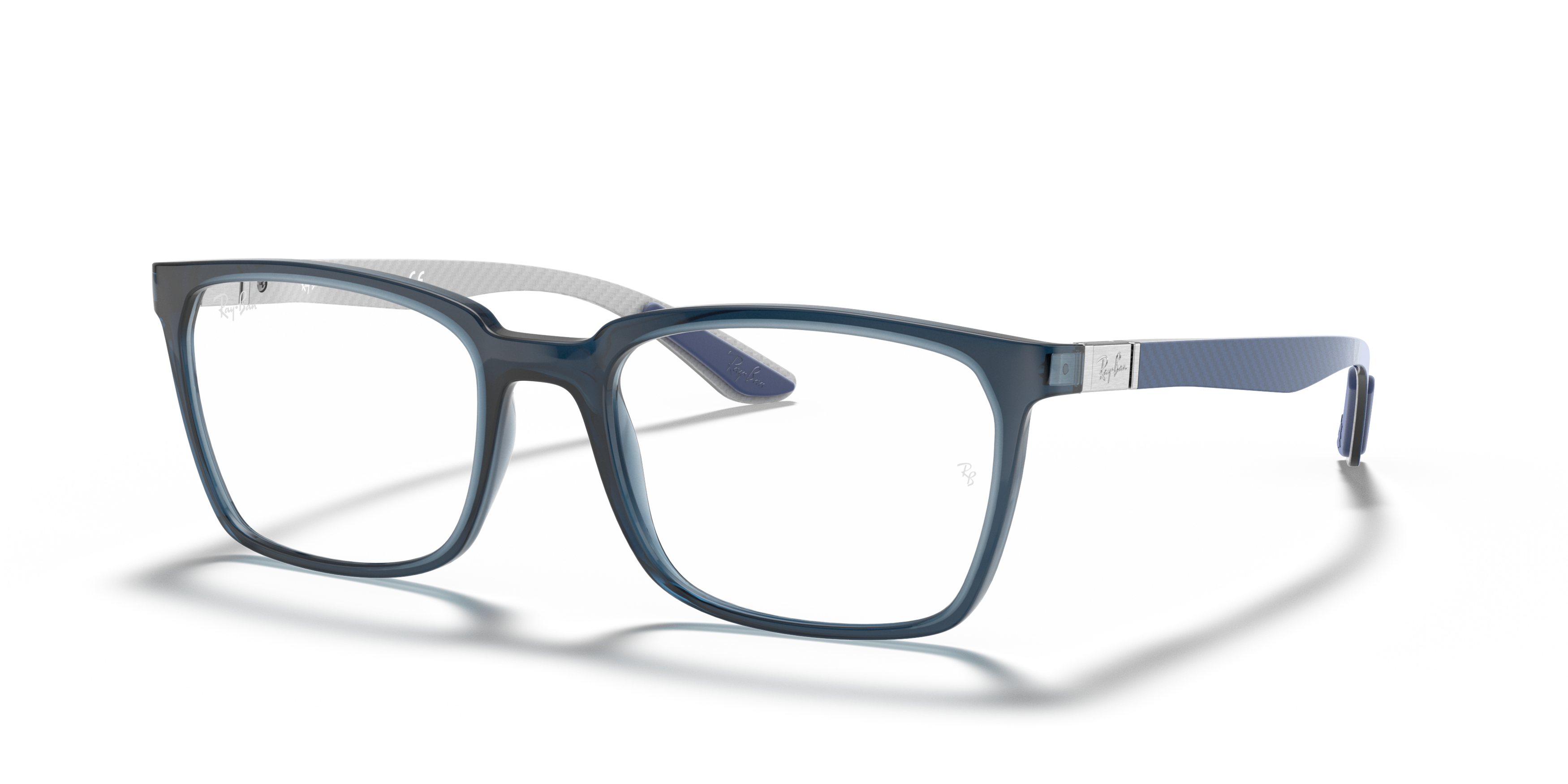 Angle_Left01 Ray-Ban 0RX8906 8060 Transparent