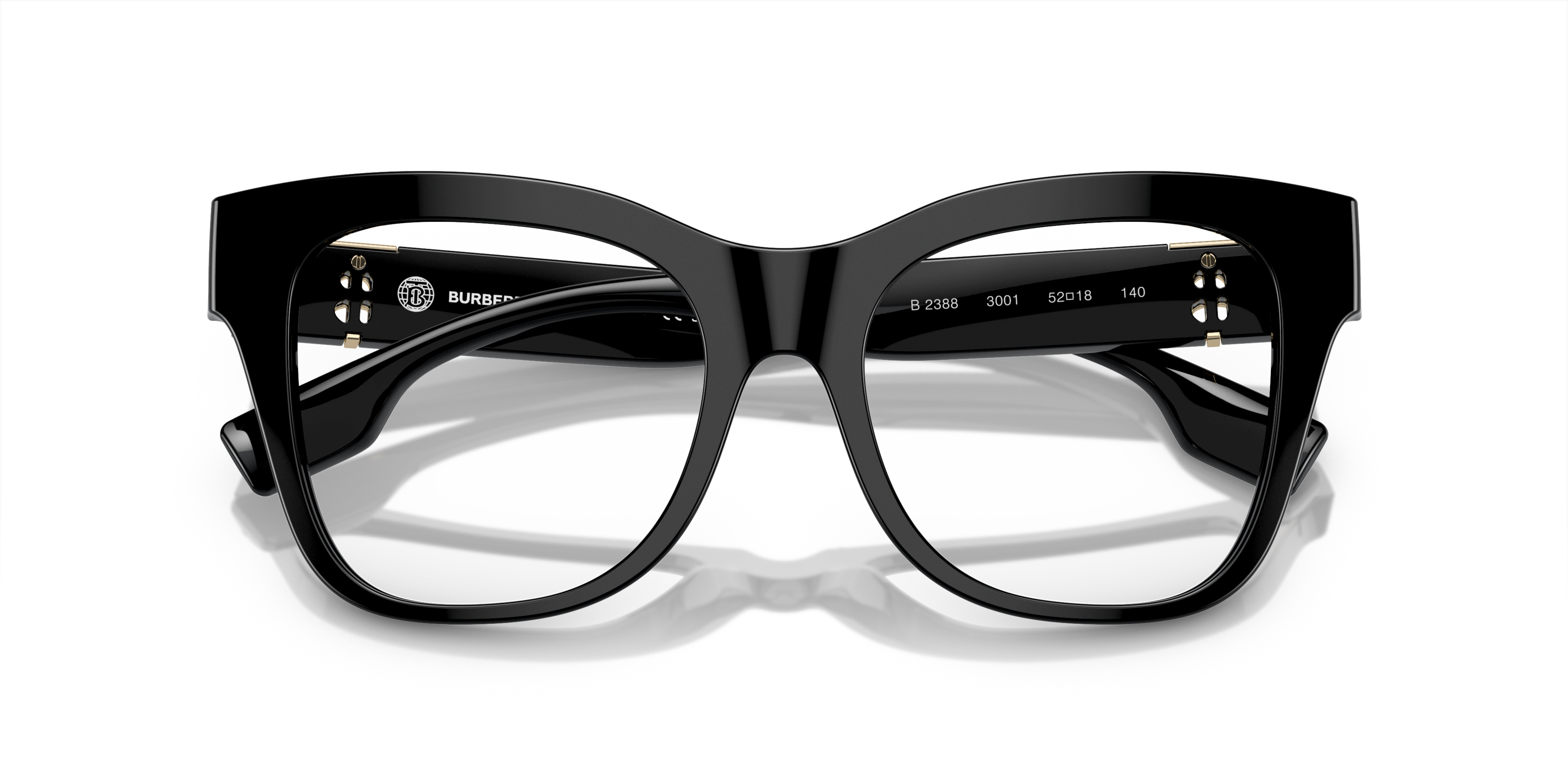 Folded Burberry BE 2388 Glasses Transparent / Black