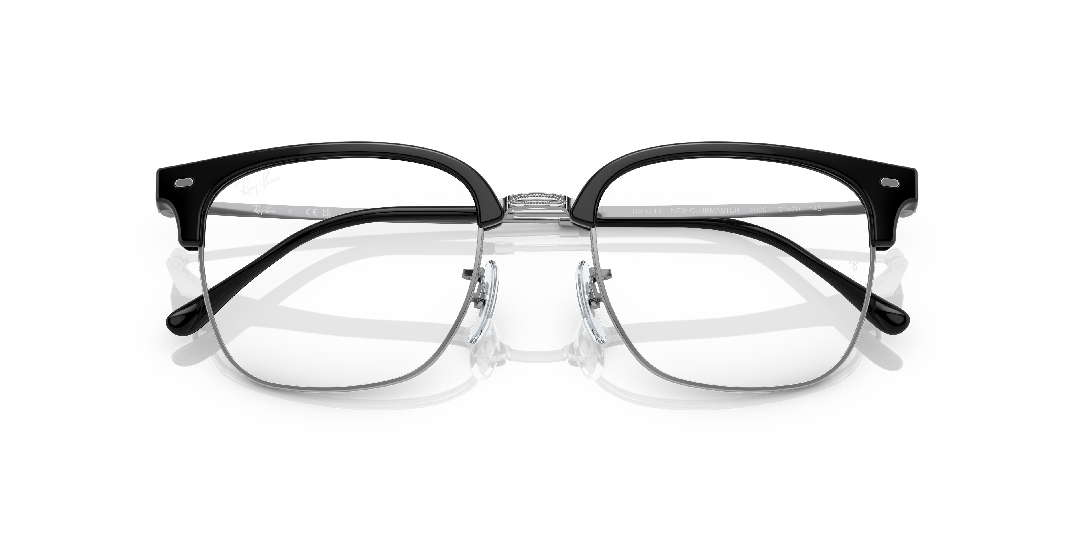 Folded Ray-Ban RX 7216 Glasses Transparent / Black