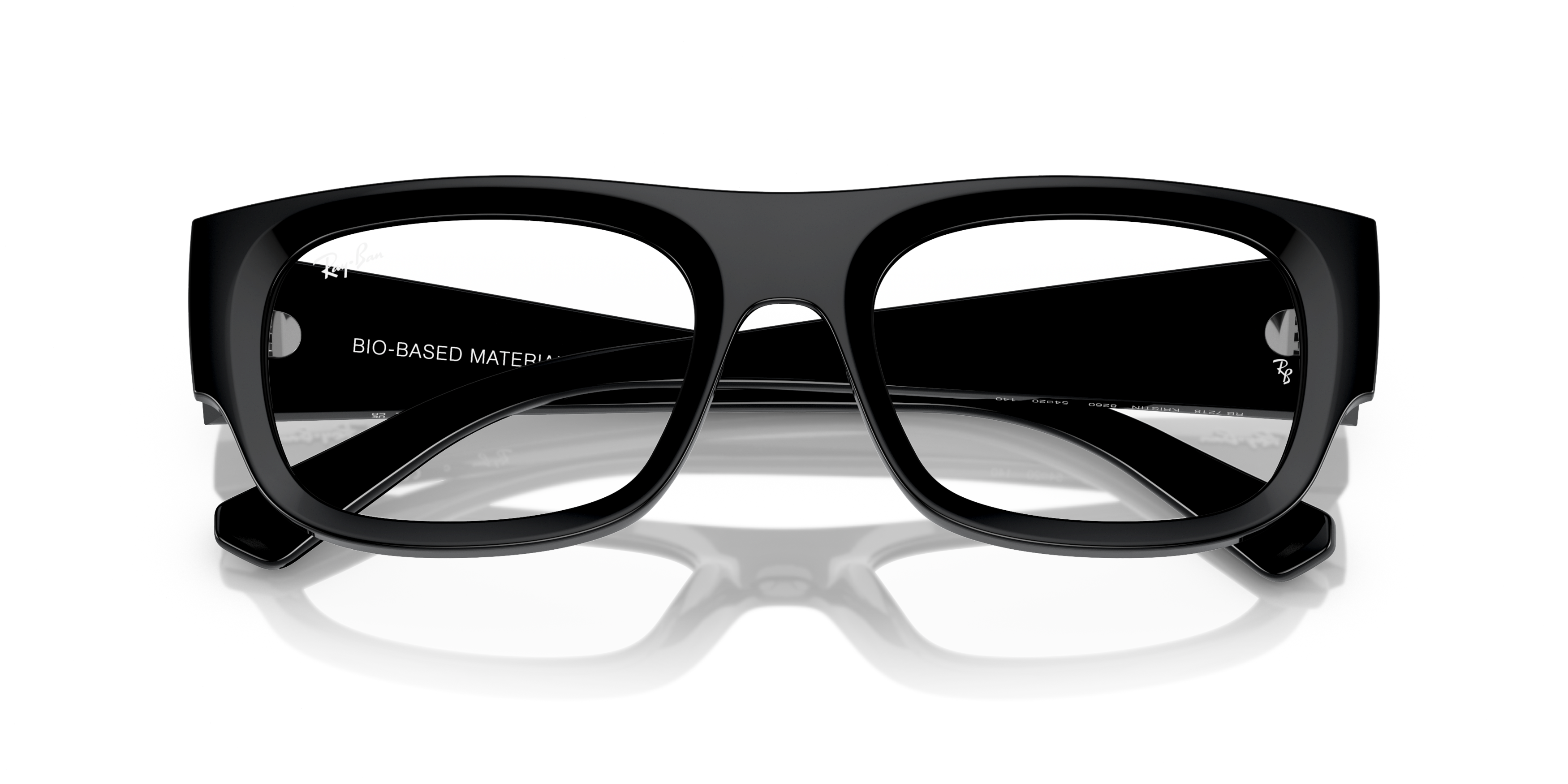 Folded Ray-Ban RX 7218 Glasses Transparent / Transparent, Grey