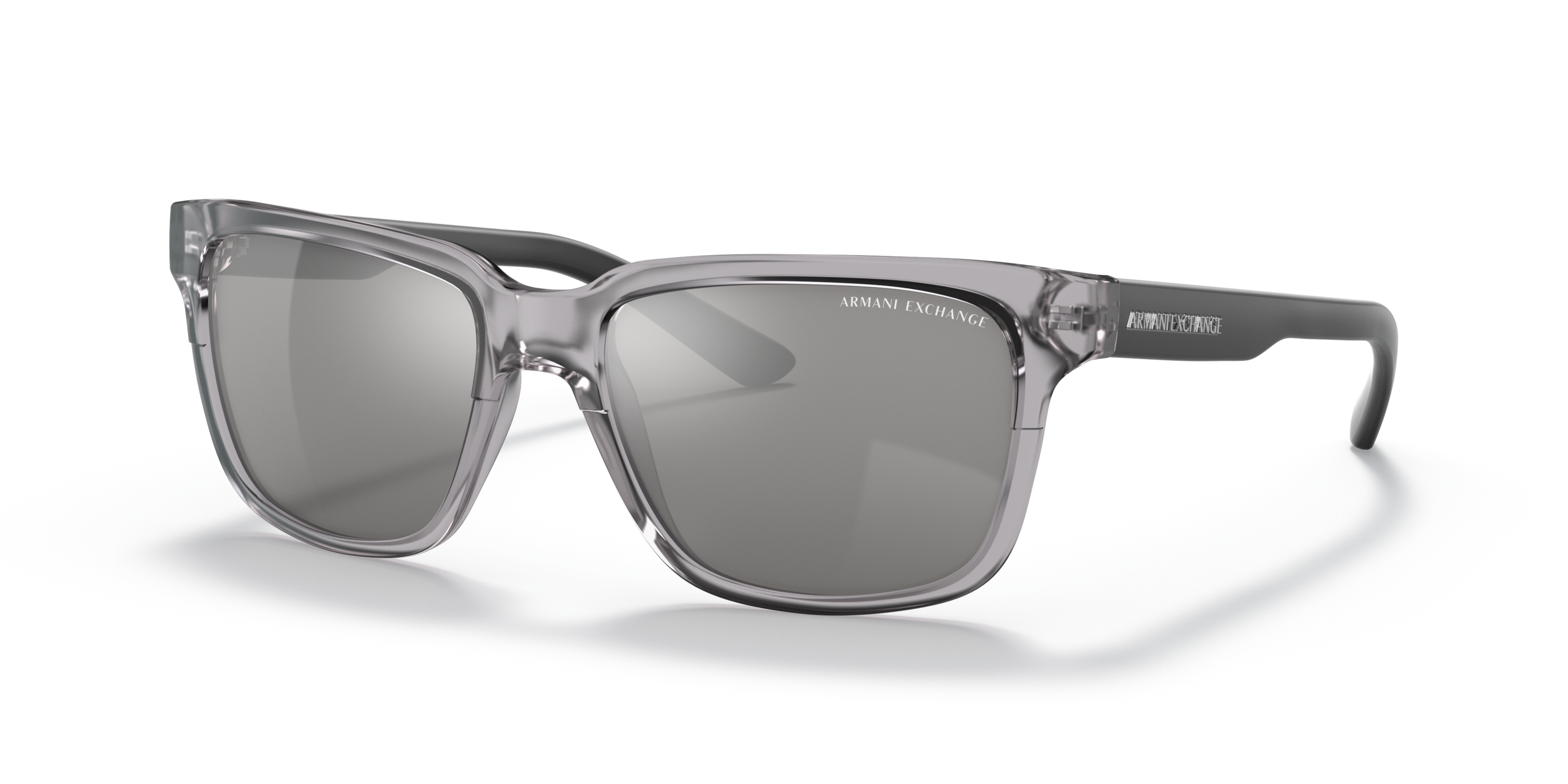 Angle_Left01 Armani Exchange AX 4026S Sunglasses Grey / Black