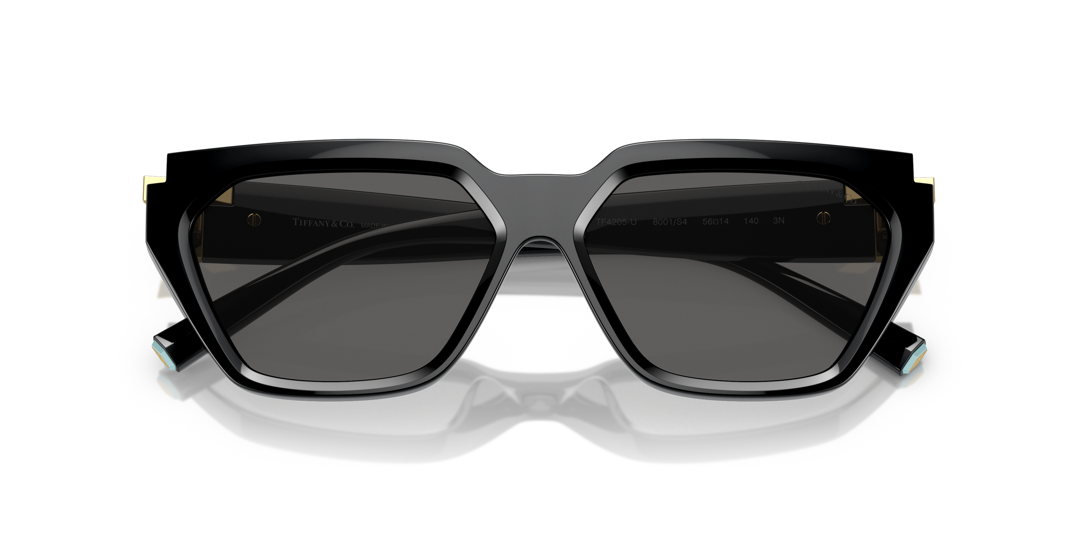 Folded Tiffany & Co TF 4205U Sunglasses Grey / Black