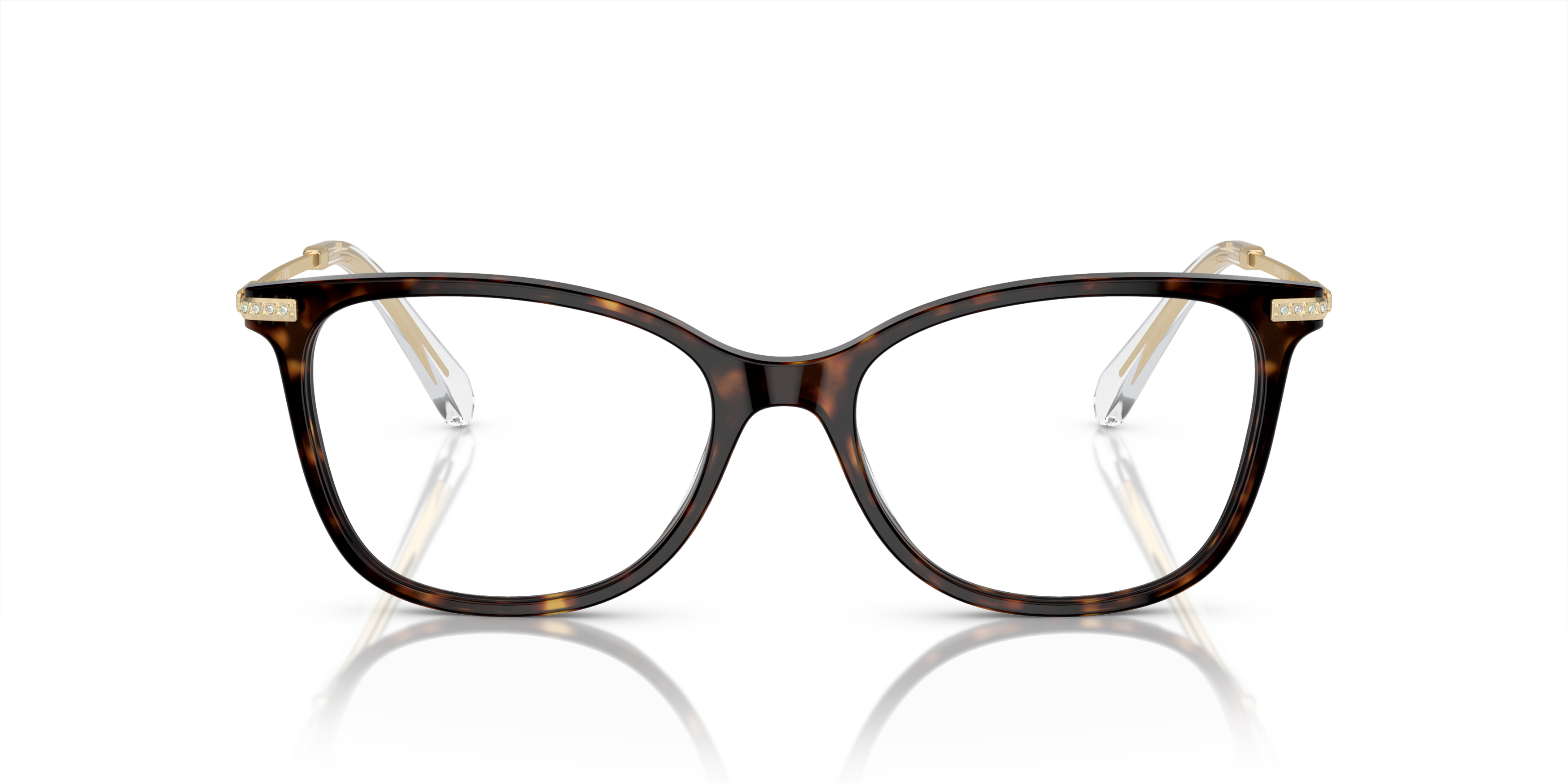 Front Swarovski SK 2010 (1002) Glasses Transparent / Tortoise Shell