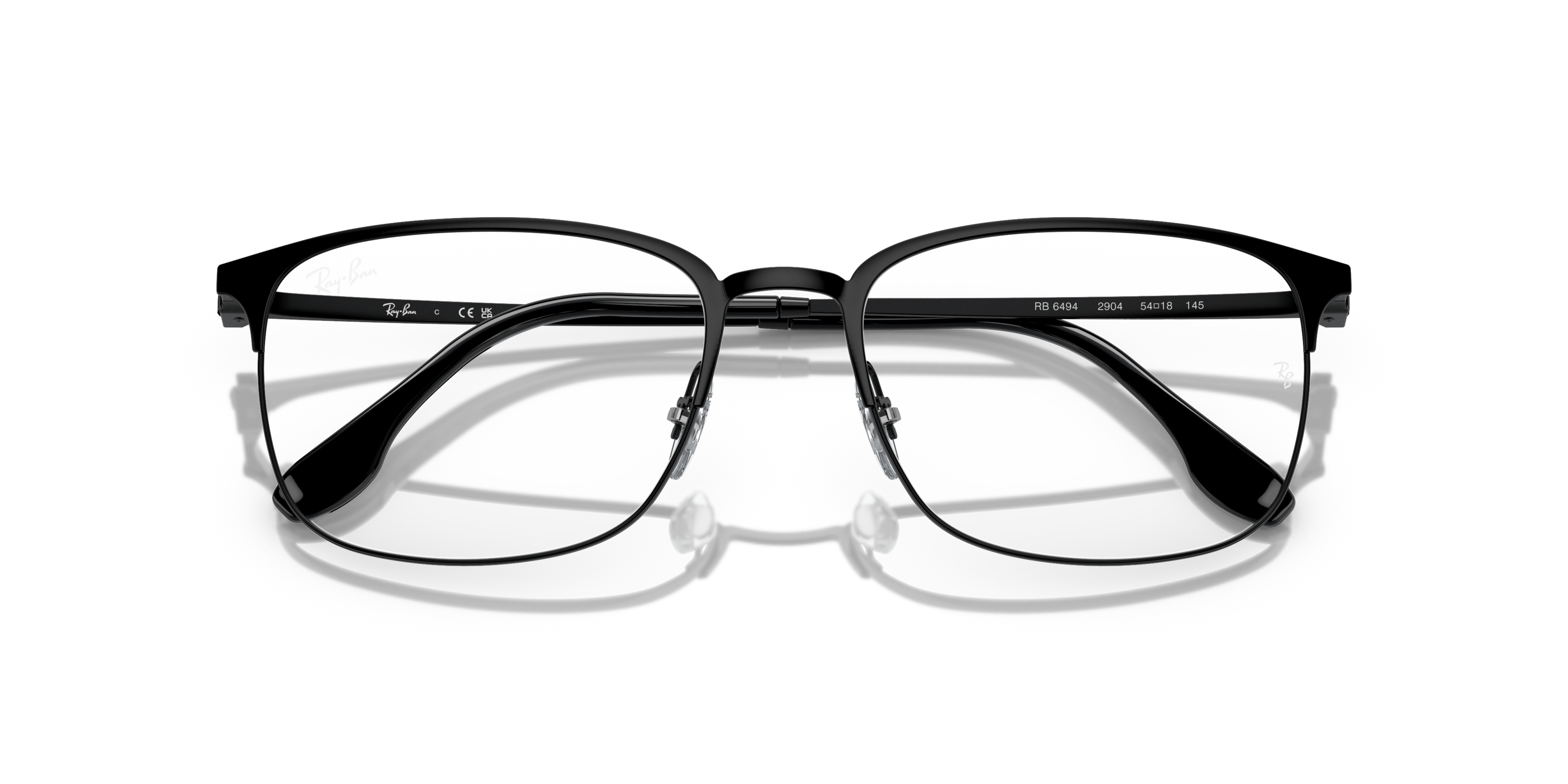 Folded Ray-Ban RX 6494 Glasses Transparent / Black