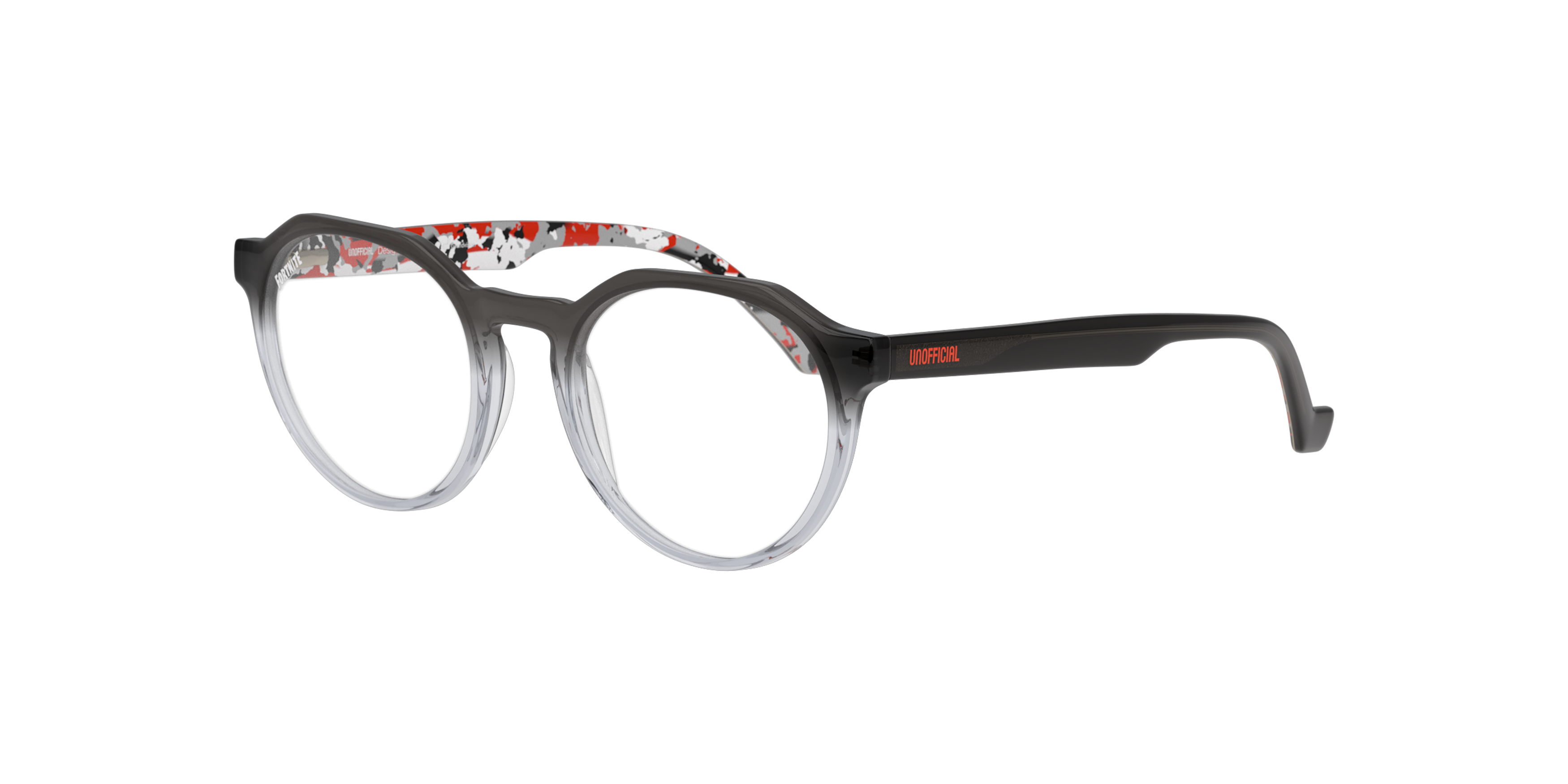 Angle_Left01 Fortnite with Unofficial UNSU0162 Glasses Transparent / Grey