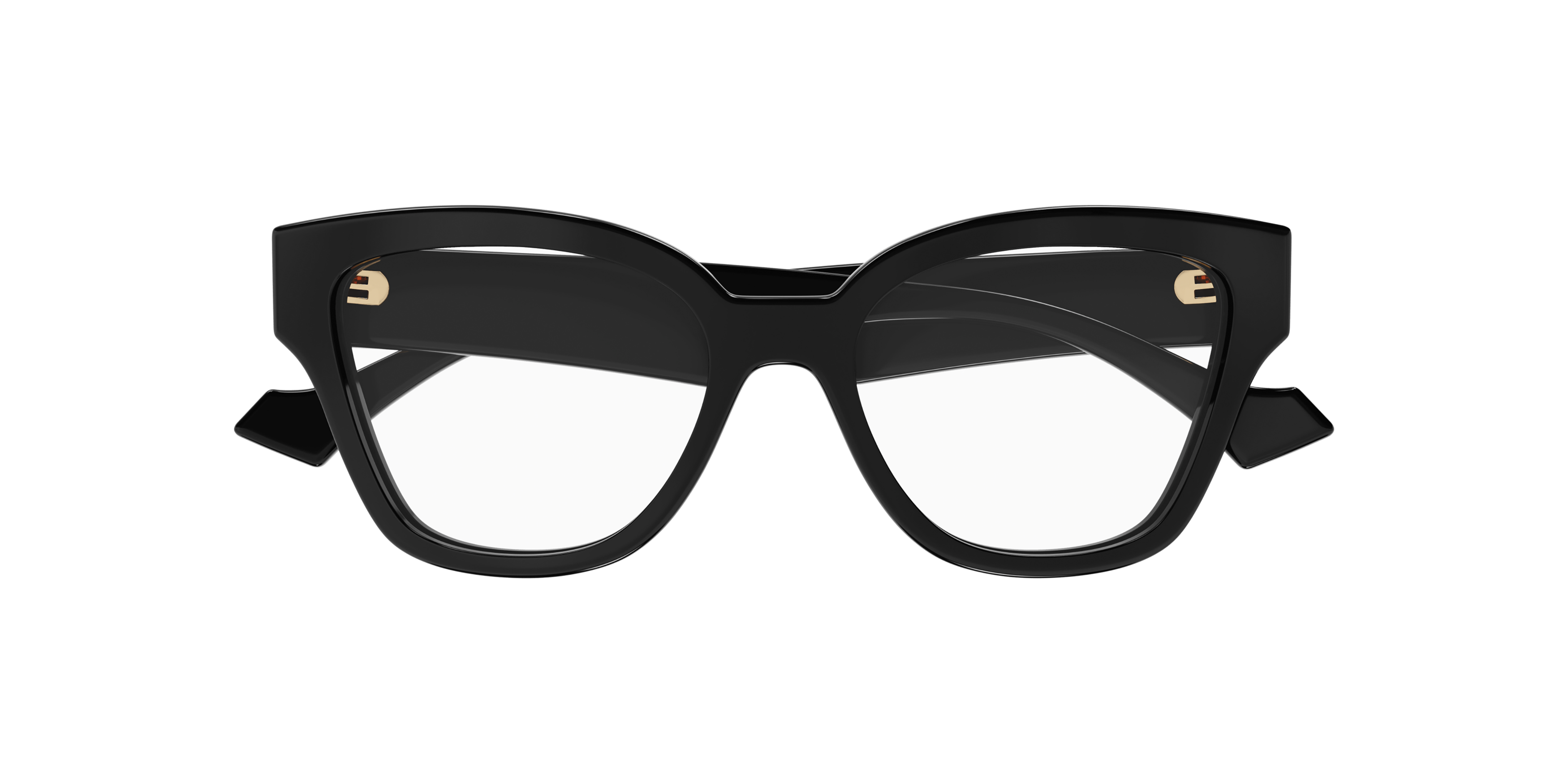Folded Gucci GG 1424O Glasses Transparent / Black