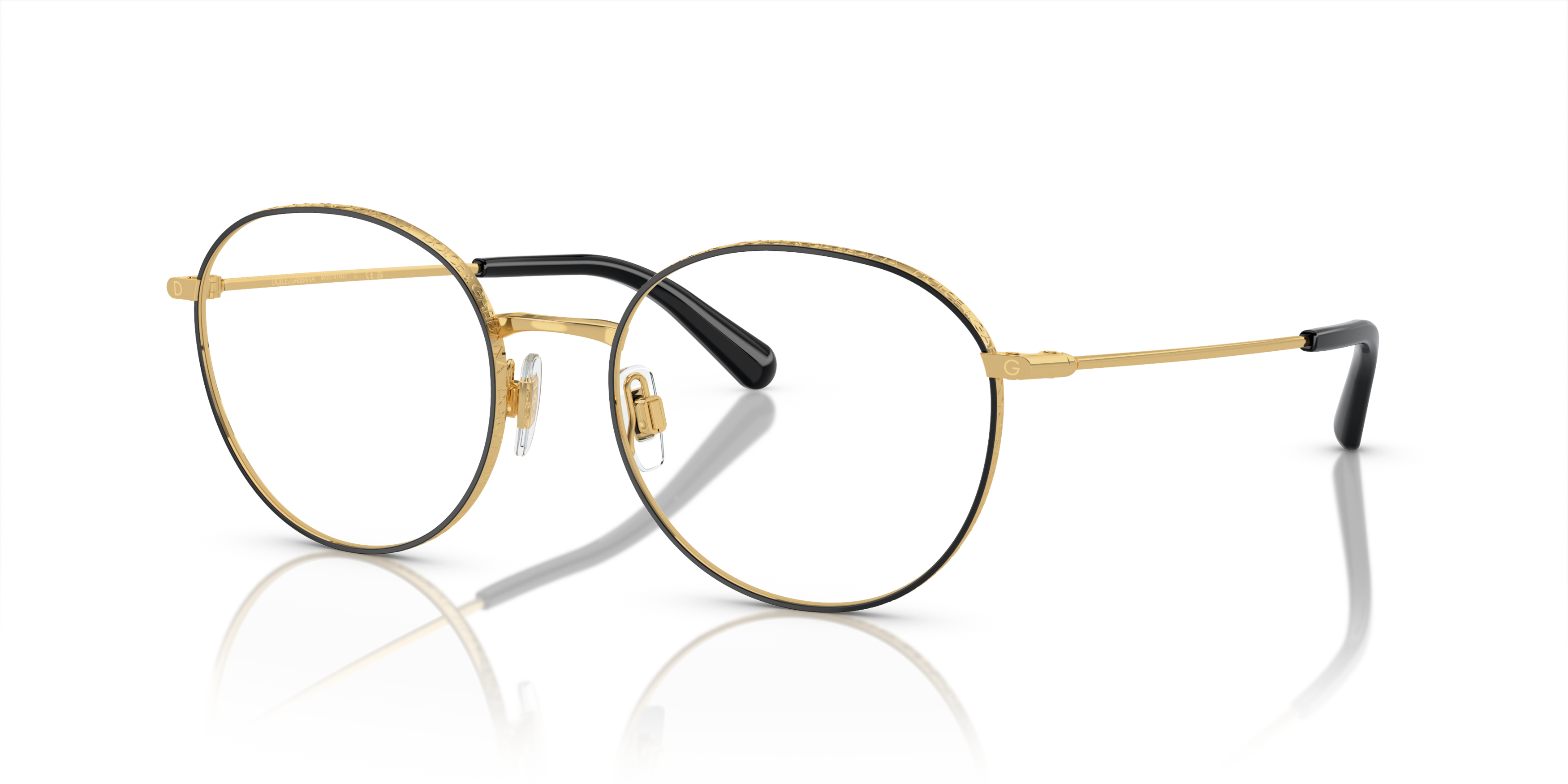 Angle_Left01 Dolce & Gabbana DG 1322 (1334) Glasses Transparent / Black