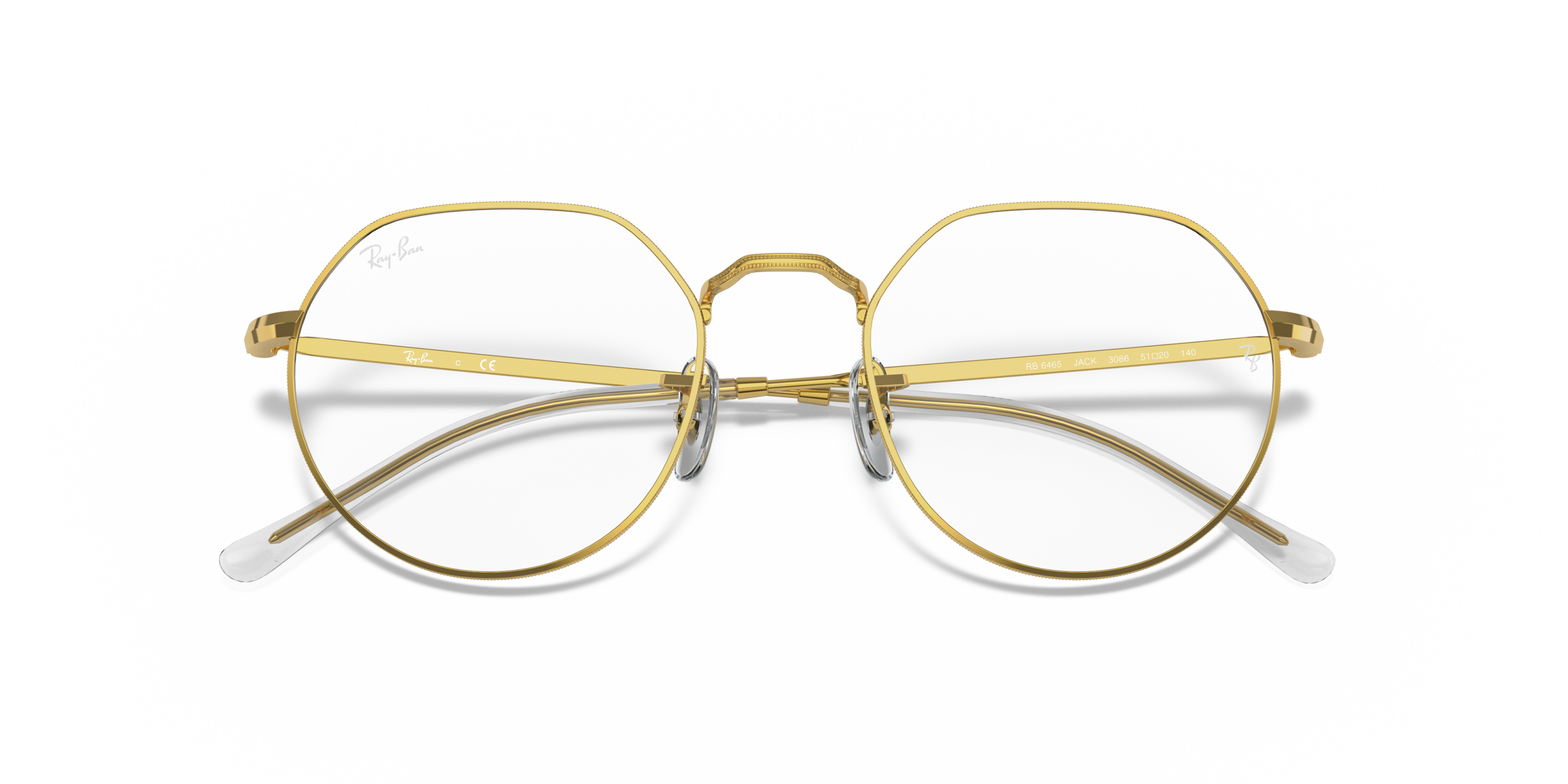 Folded Ray-Ban RX 6465 (2500) Glasses Transparent / Gold