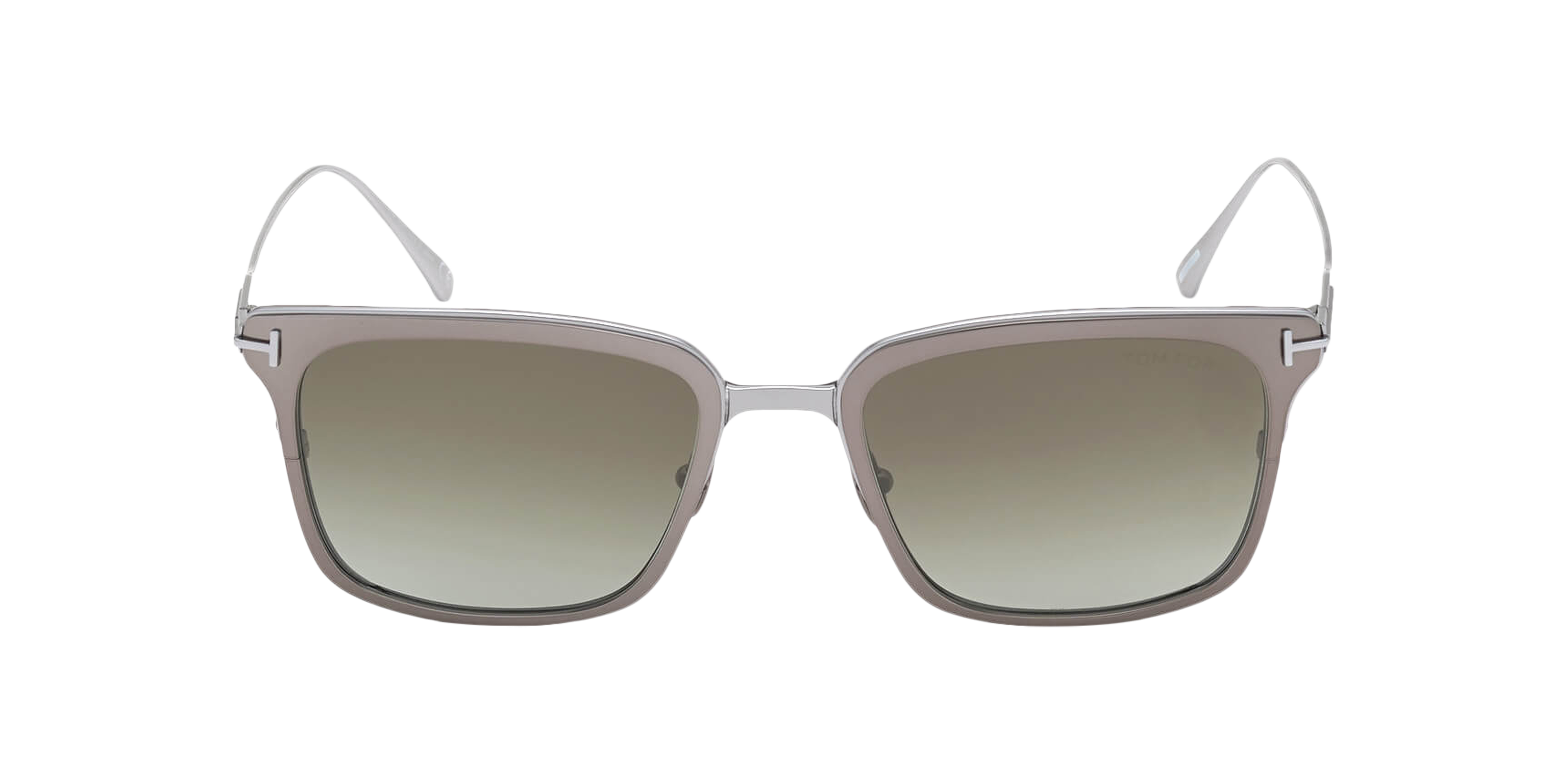 Front Tom Ford Hayden FT 831 (12Q) Sunglasses Green / Silver
