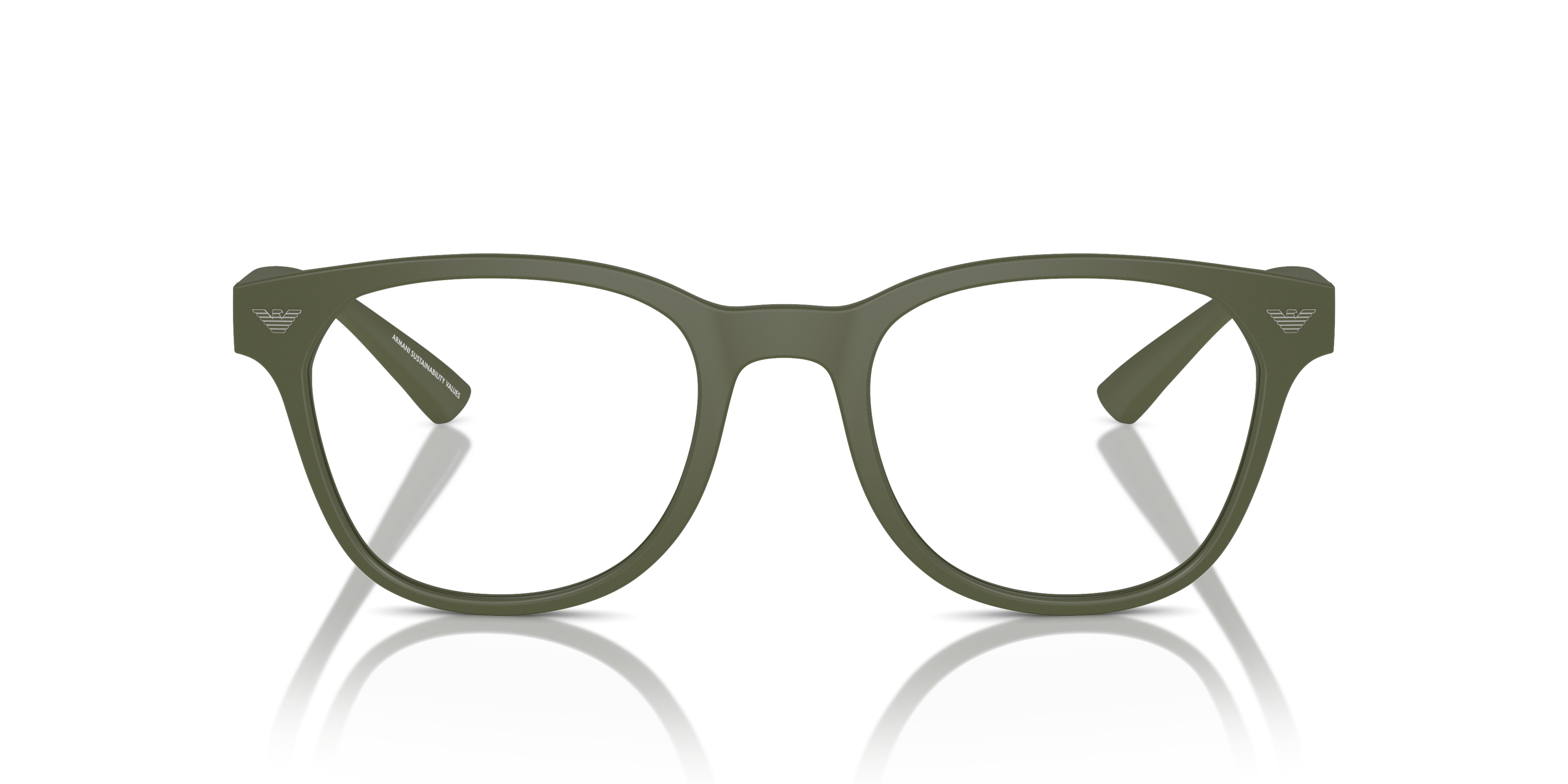 Front Emporio Armani EA 3240U Glasses Transparent / Black