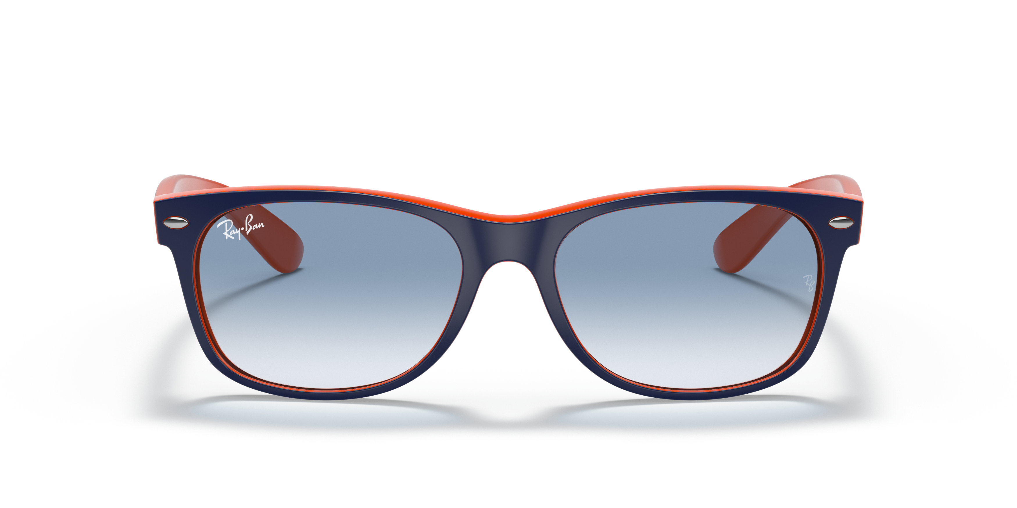 Front Ray-Ban New Wayfarer RB 2132 Sunglasses Blue / Blue