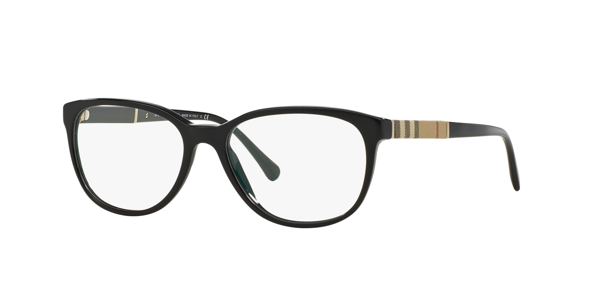 Angle_Left01 Burberry BE 2172 (3001) Glasses Transparent / Black