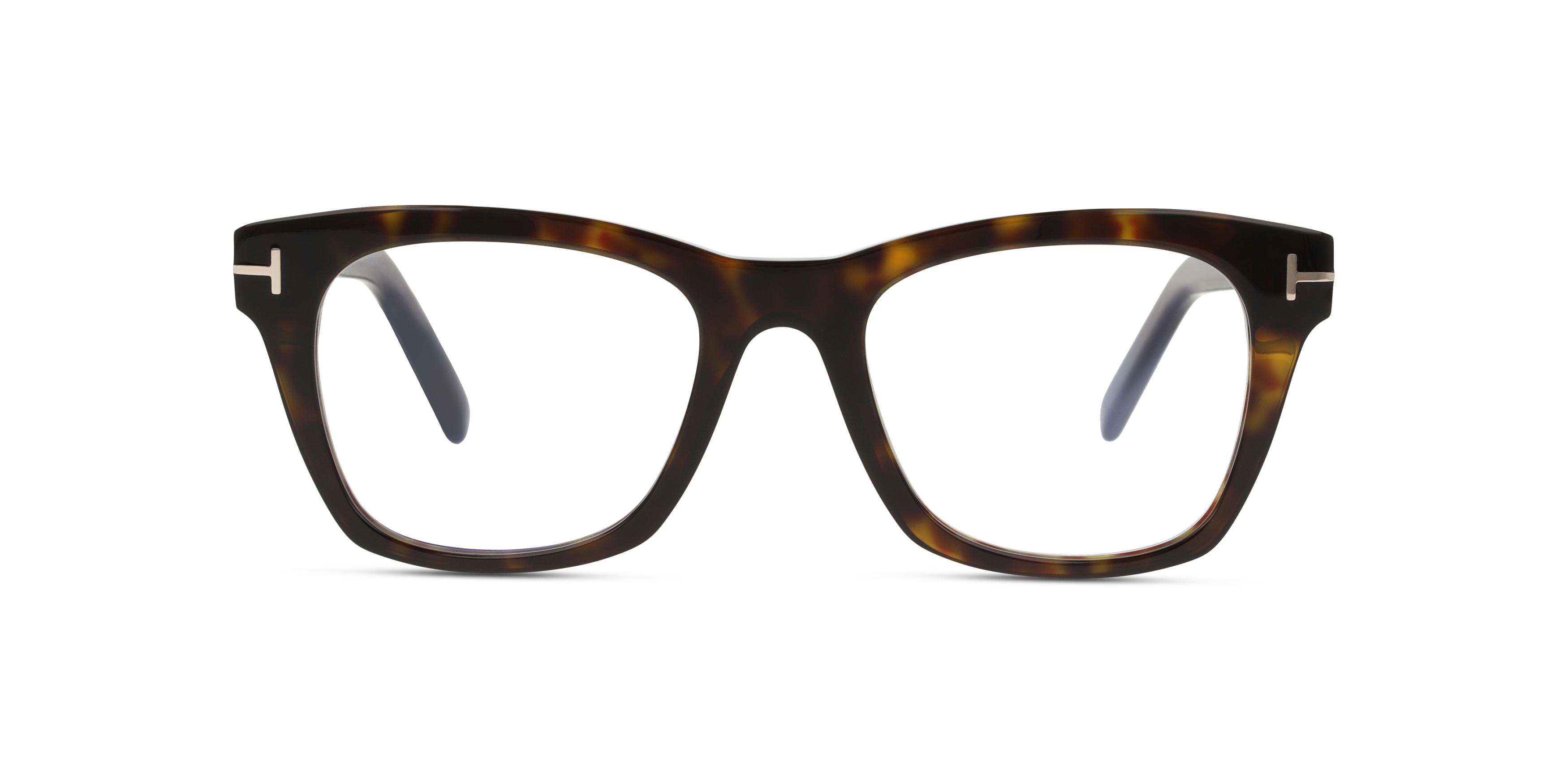 Front Tom Ford FT 5886-B Glasses Transparent / Havana