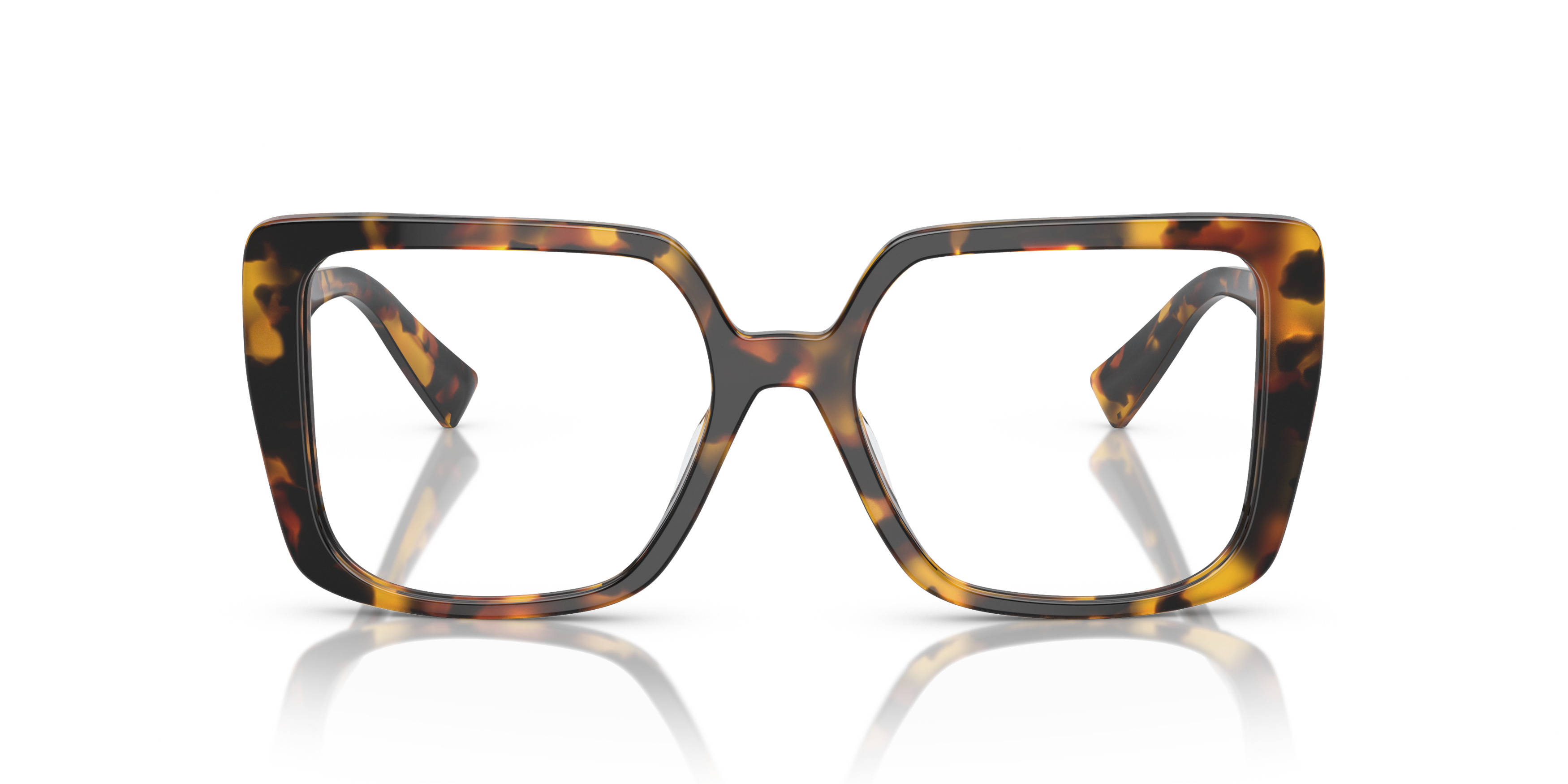 Front Miu Miu MU 06VV Glasses Transparent / Gold