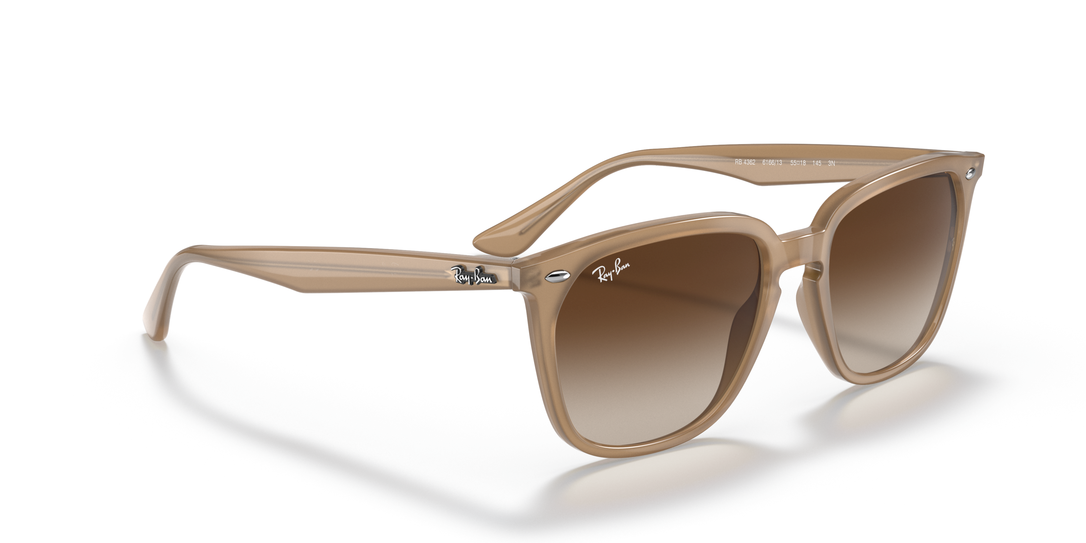 Angle_Right01 Ray-Ban RB4362 616613 Castanha / Bege