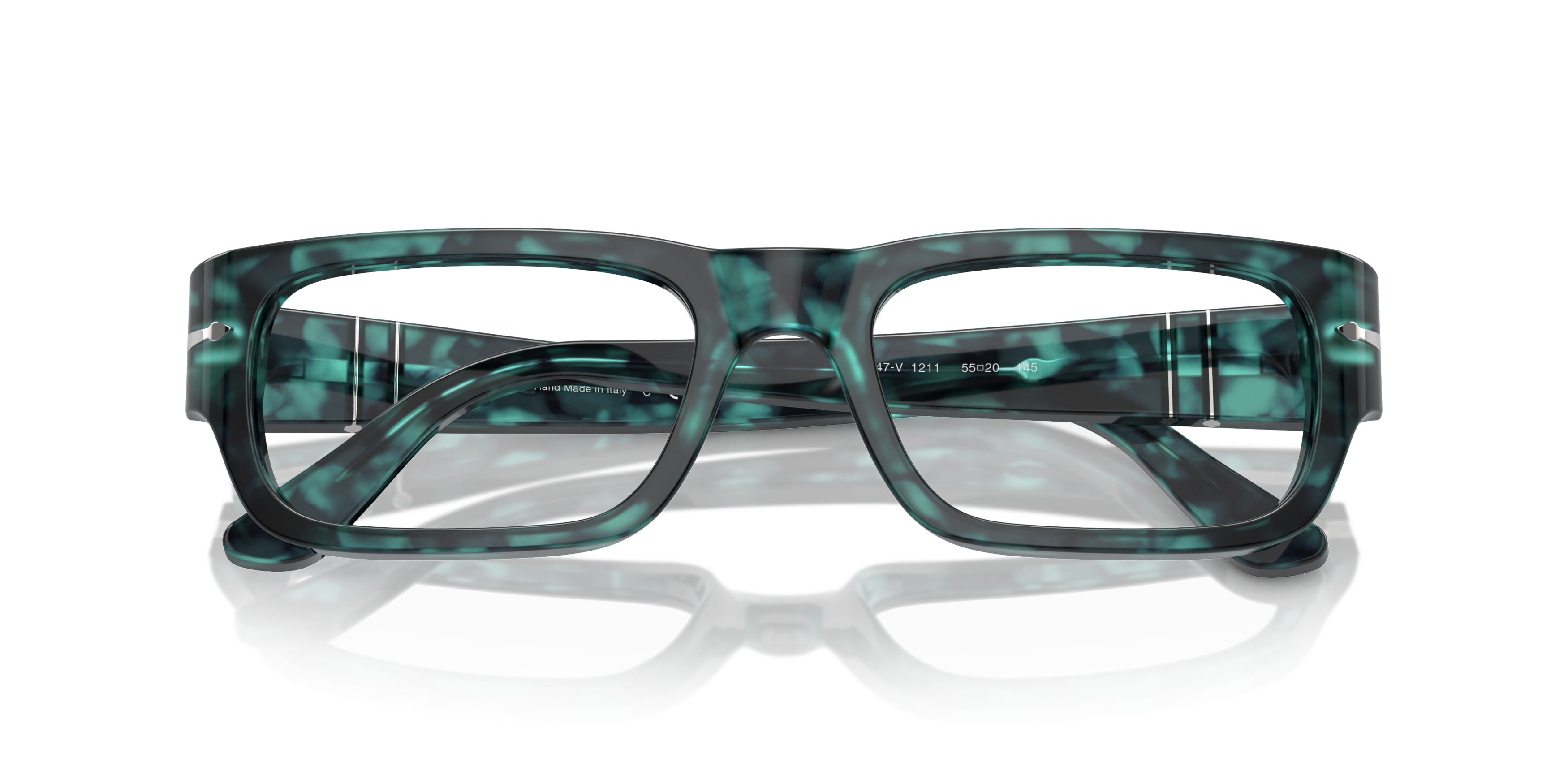 Folded Persol PO 3347V Glasses Transparent / Black