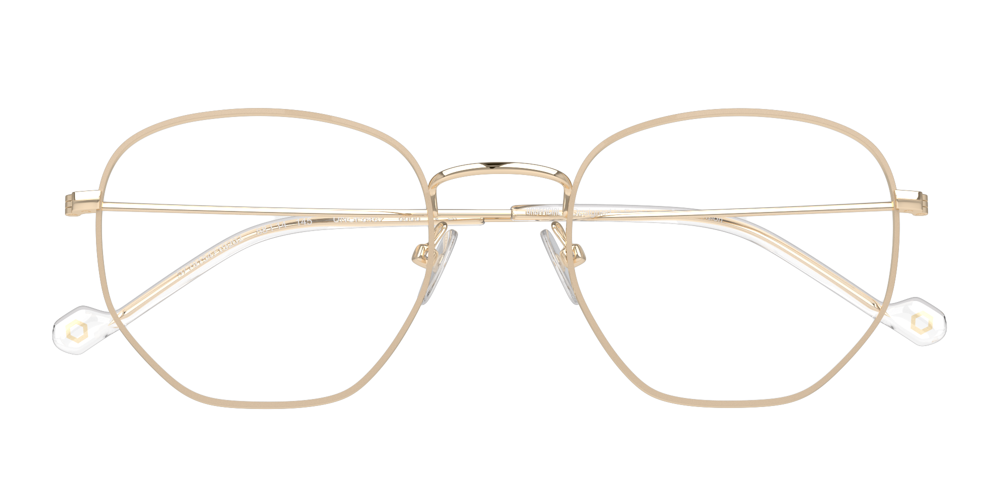 Folded Unofficial UNOF0444 (FD00) Glasses Transparent / Beige