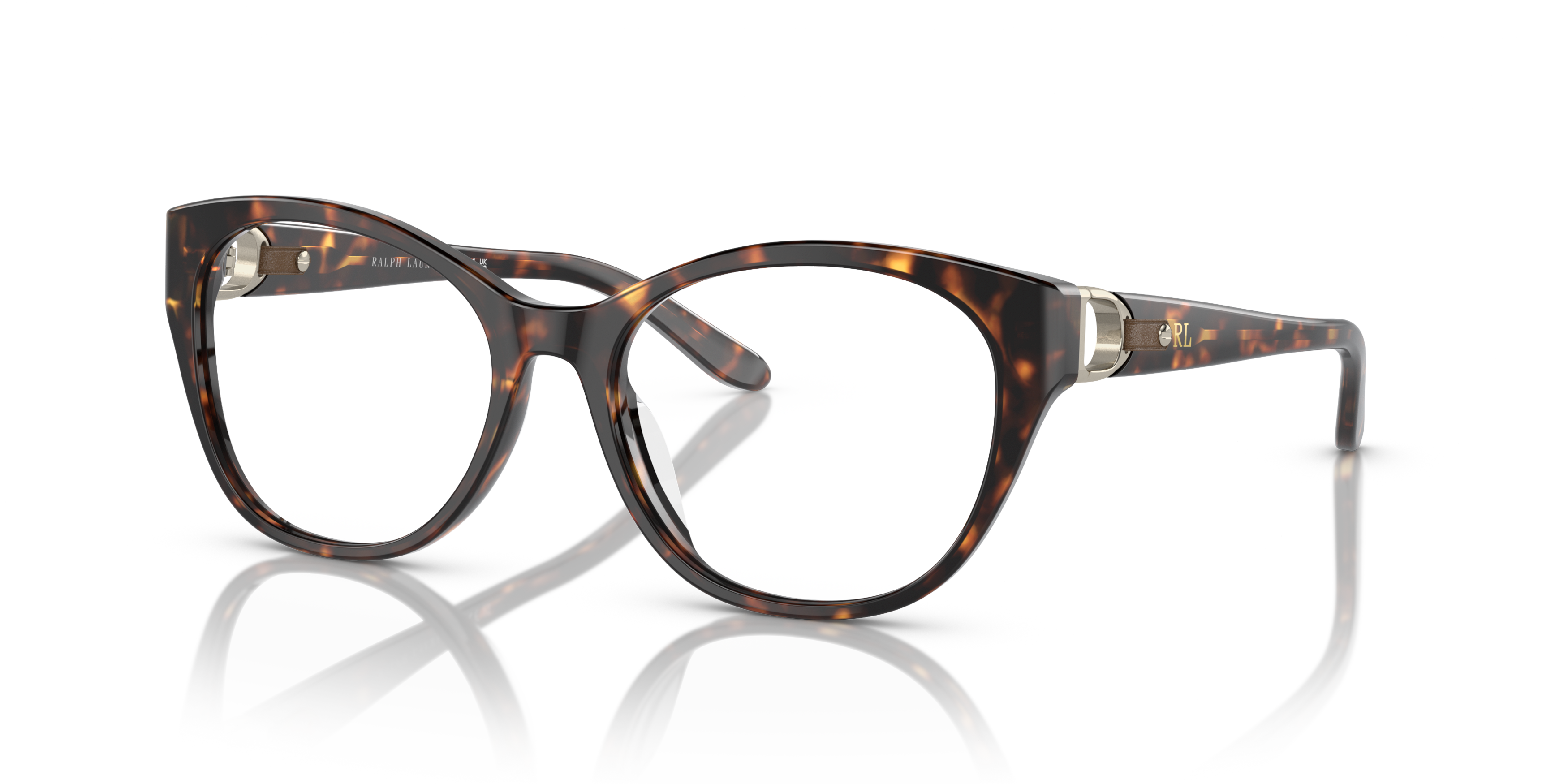 Angle_Left01 Ralph Lauren RL 6235QU (5003) Glasses Transparent / Havana