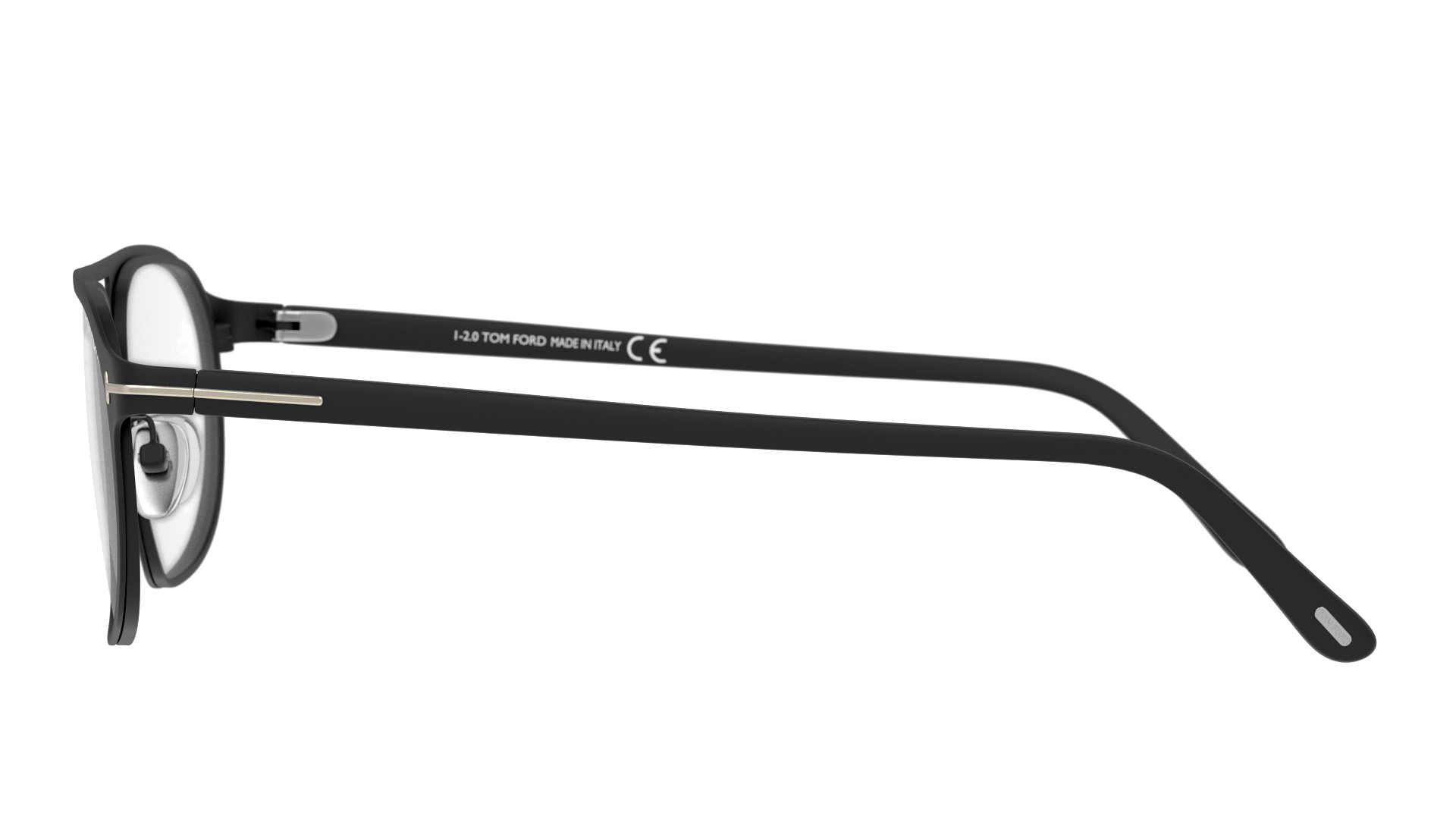 Angle_Left02 Tom Ford FT 5751-B (002) Glasses Transparent / Black