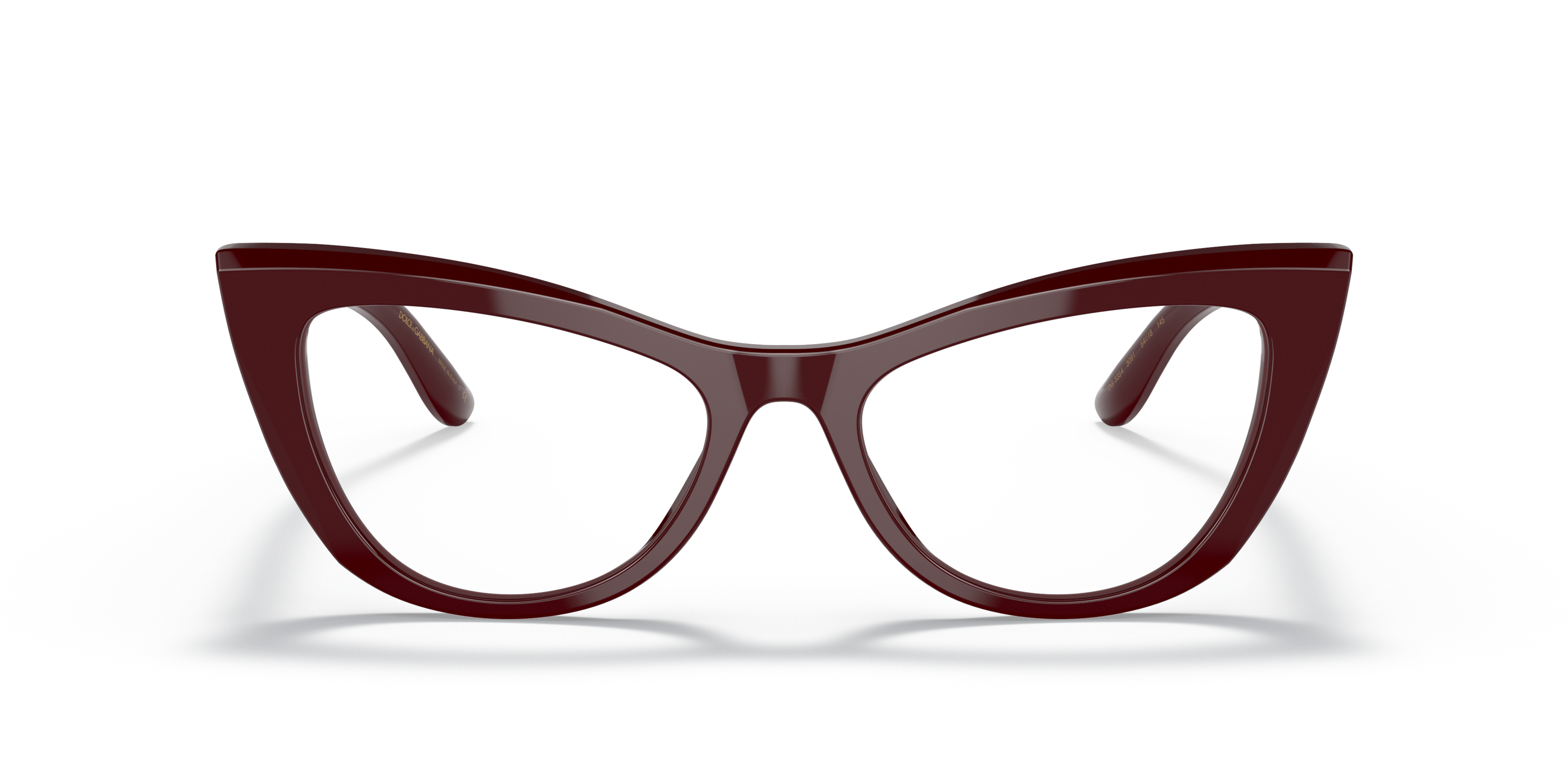 Front Dolce & Gabbana DG 3354 Glasses Transparent / Red