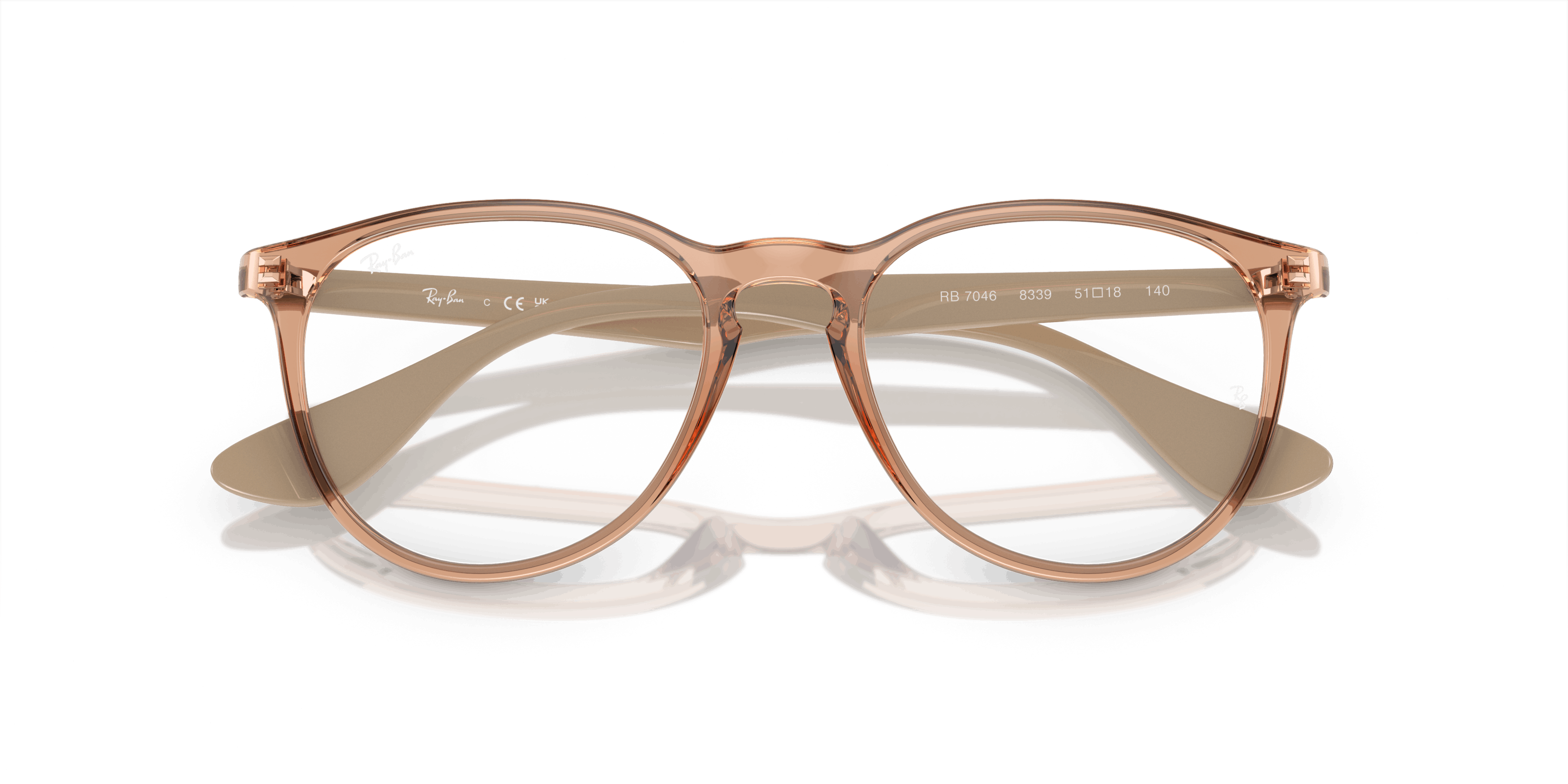 Folded, Ray-Ban Erika RX 7046 Glasses