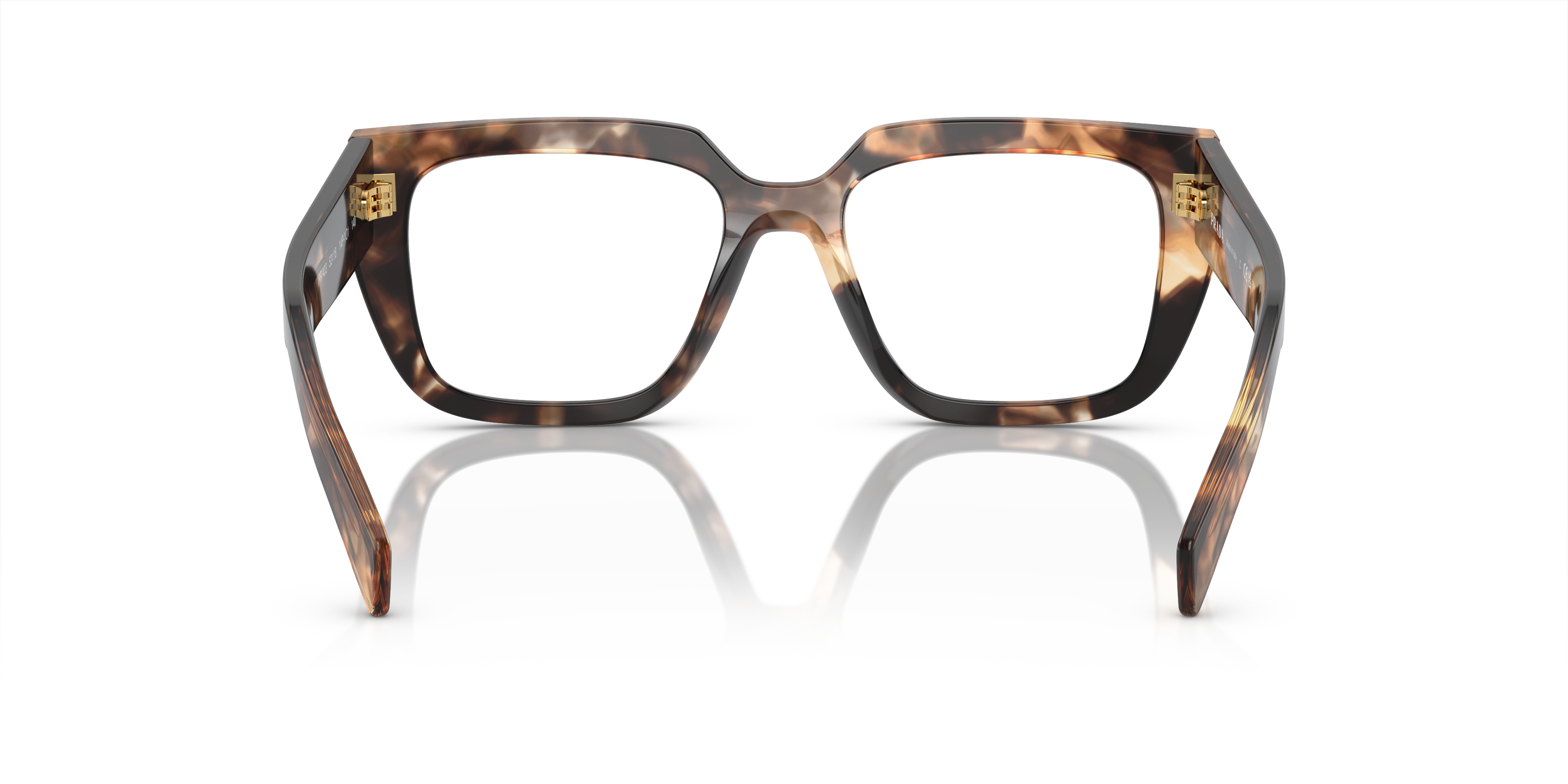 Detail02 Prada PR A03V Glasses Transparent / Brown