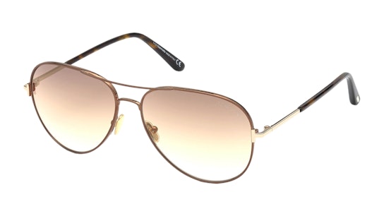 Tom Ford Clark FT 823 (48G) Sunglasses Brown / Brown
