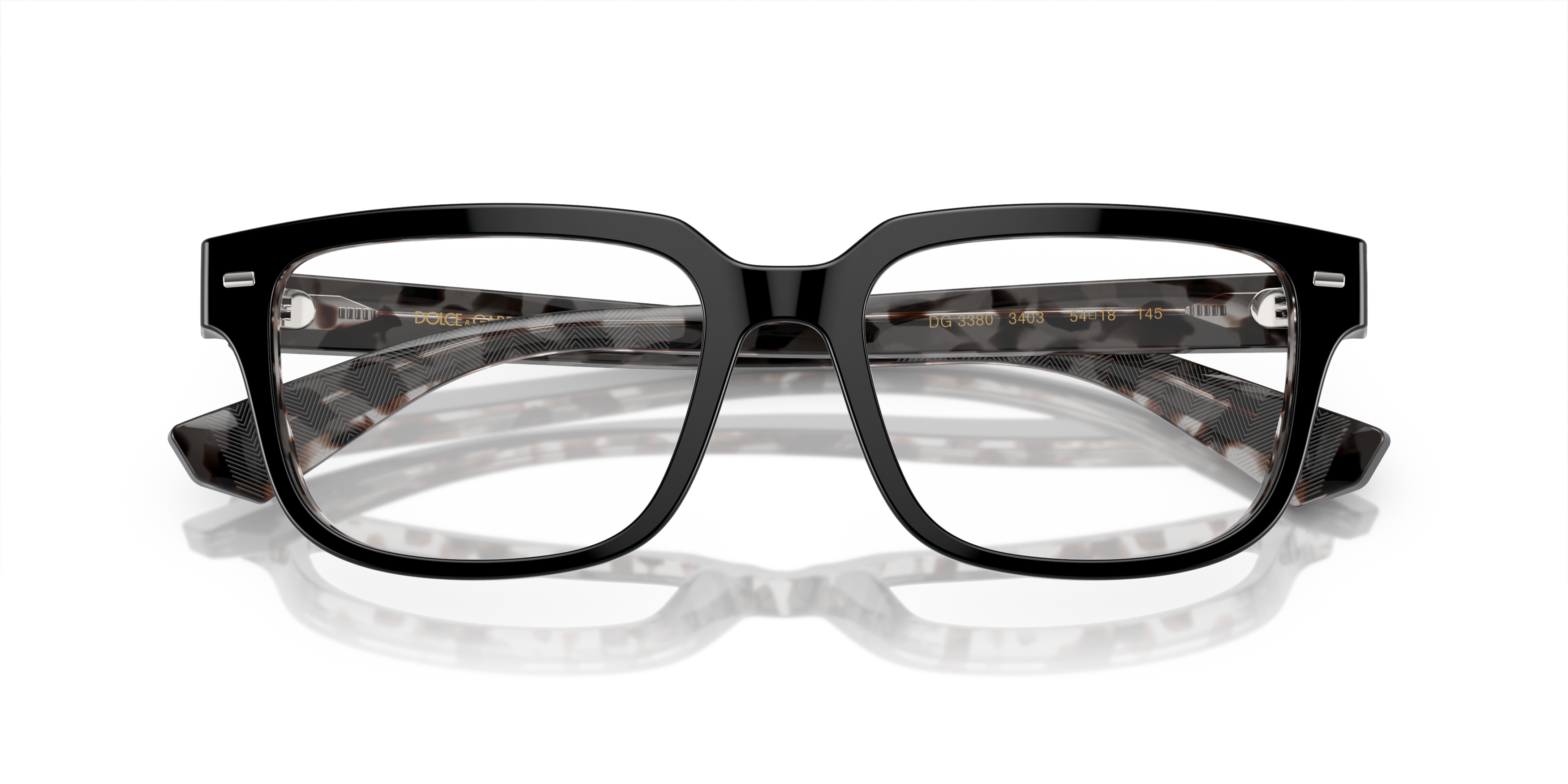 Folded Dolce & Gabbana DG 3380 Glasses Transparent / Black