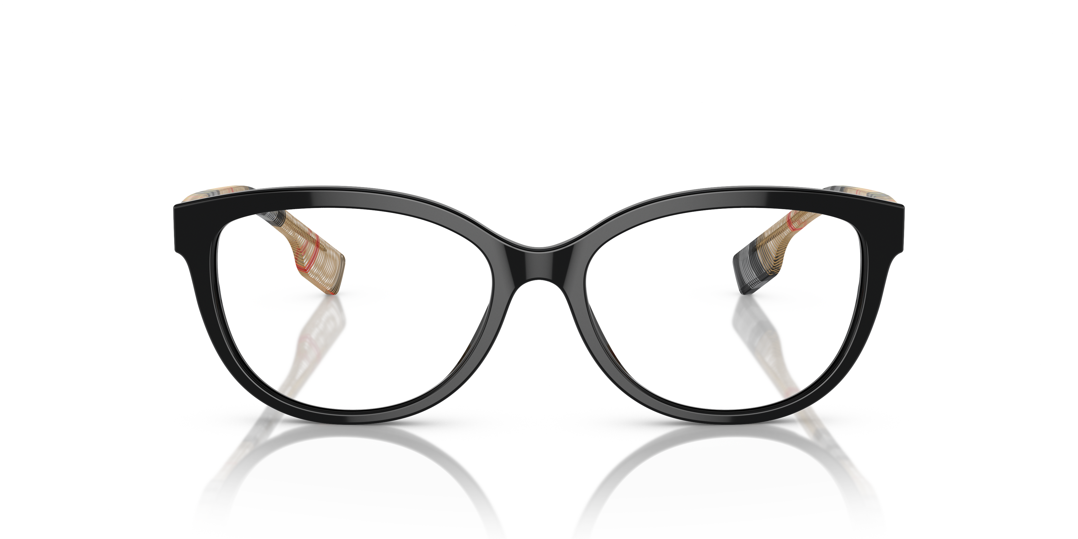 Front Burberry BE 2357 Glasses Transparent / Black