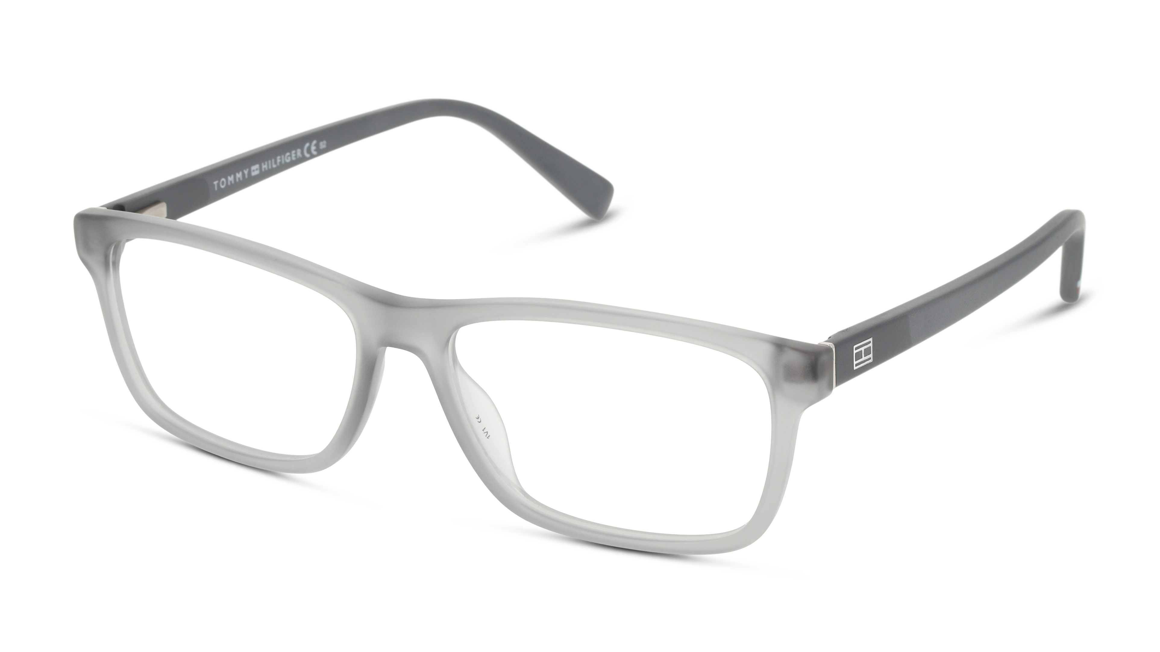 Angle_Left01 Tommy Hilfiger Bio-Based TH 1760/RE (FRE) Glasses Transparent / Grey