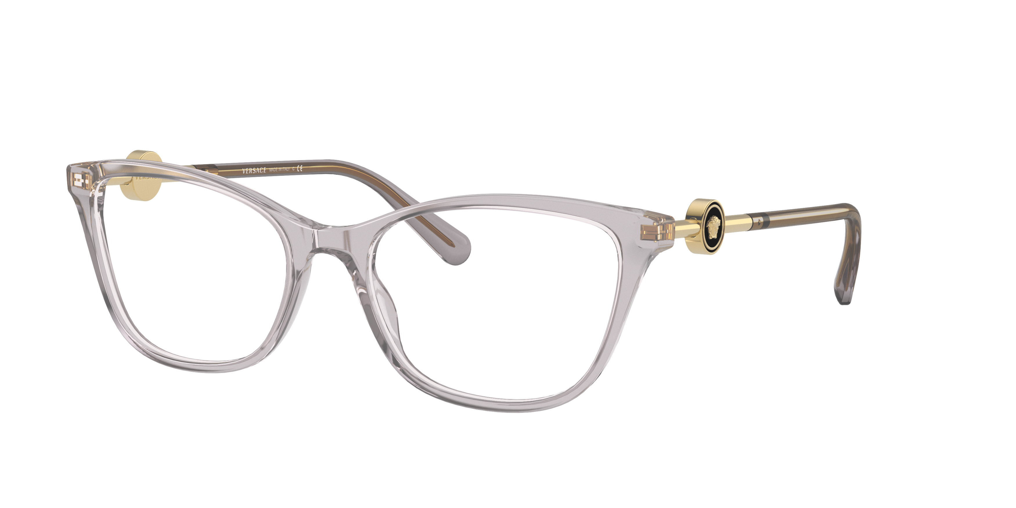 Angle_Left01 Versace VE 3293 Glasses Transparent / Transparent, Grey